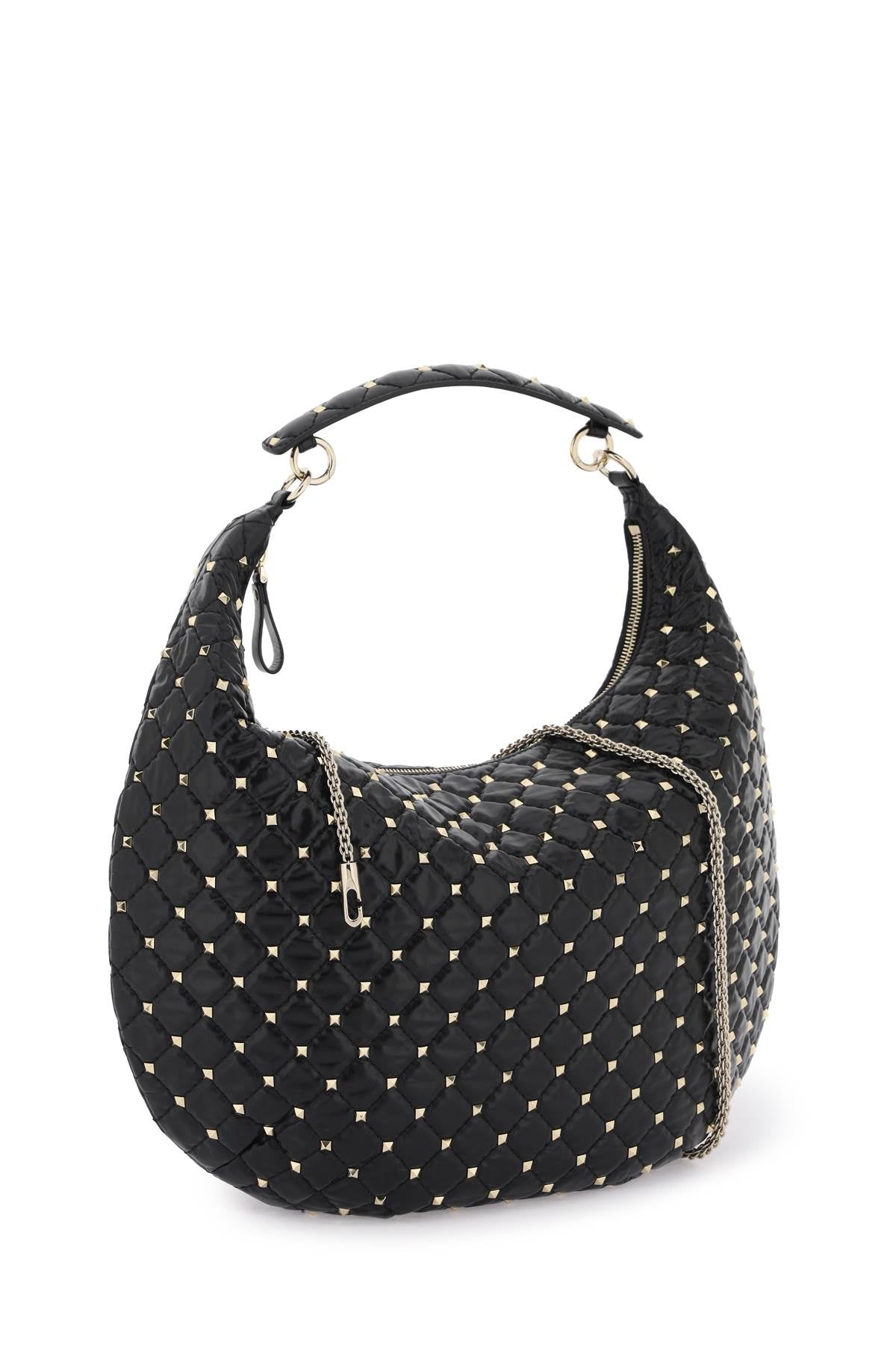 Valentino Garavani 'Rockstud Spike' Quilted Leather Hobo Bag image 2