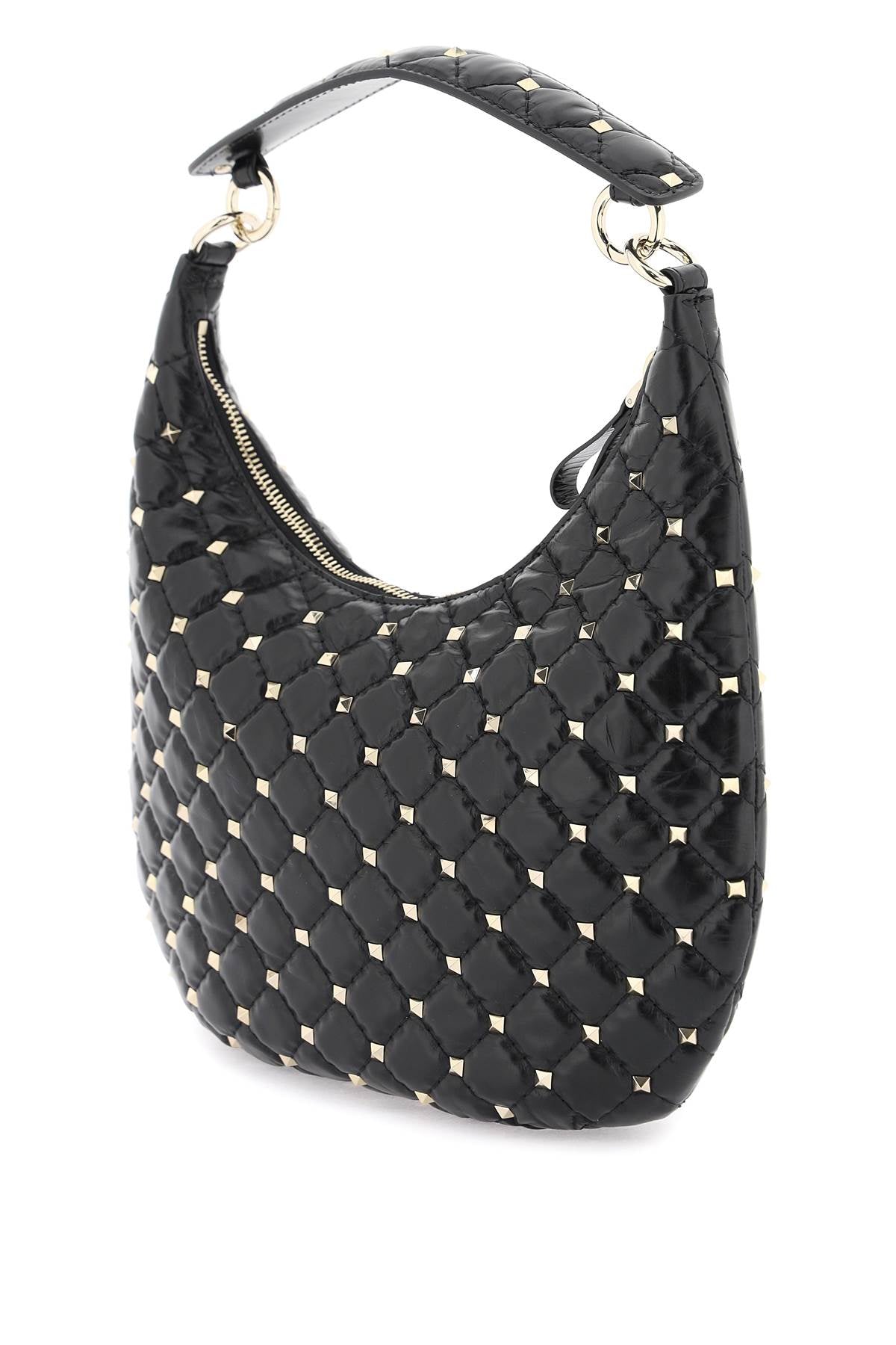 Valentino Garavani small leather 'rockstud spike' hobo bag image 1