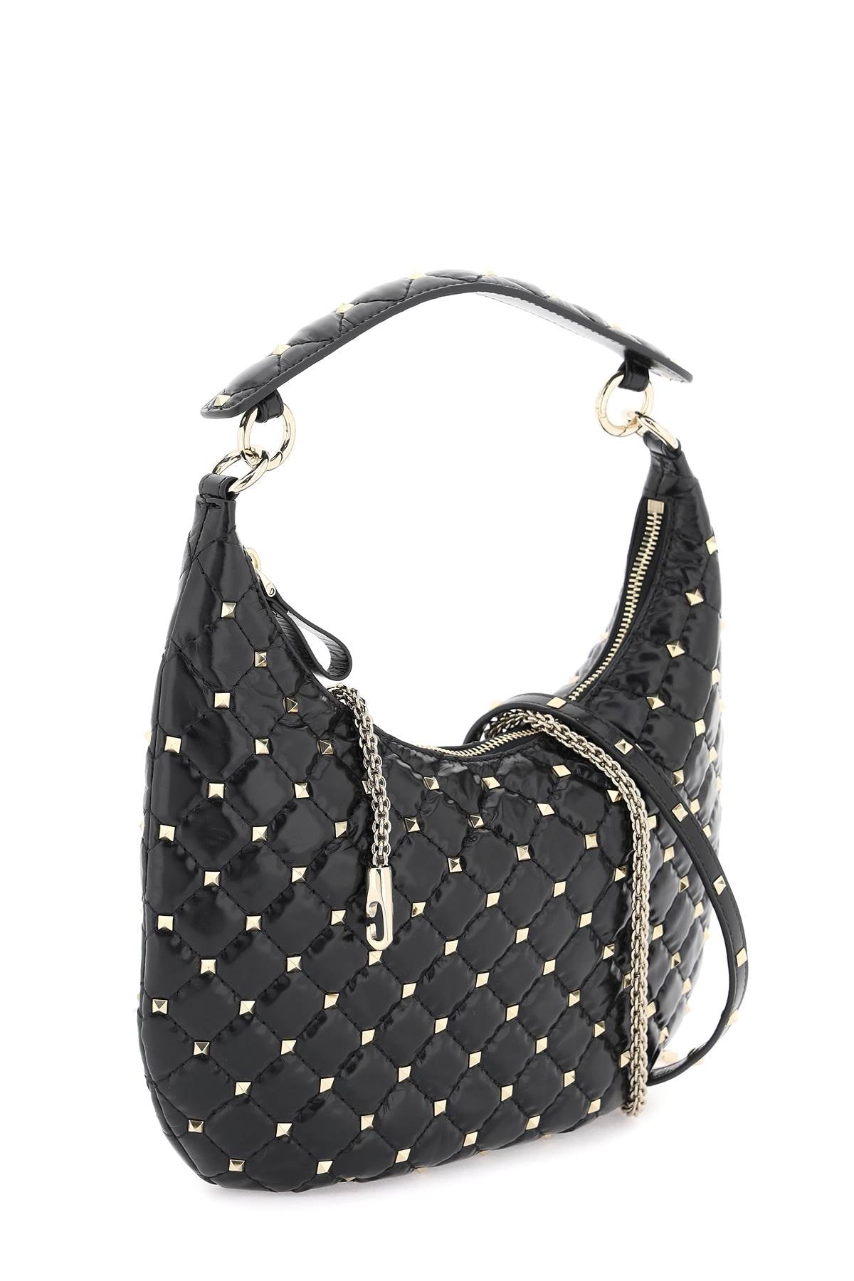 Valentino Garavani small leather 'rockstud spike' hobo bag image 2