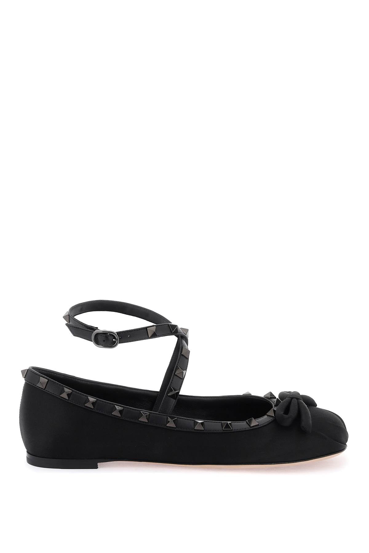 Valentino GARAVANI silk rockstud ballet flats image 0