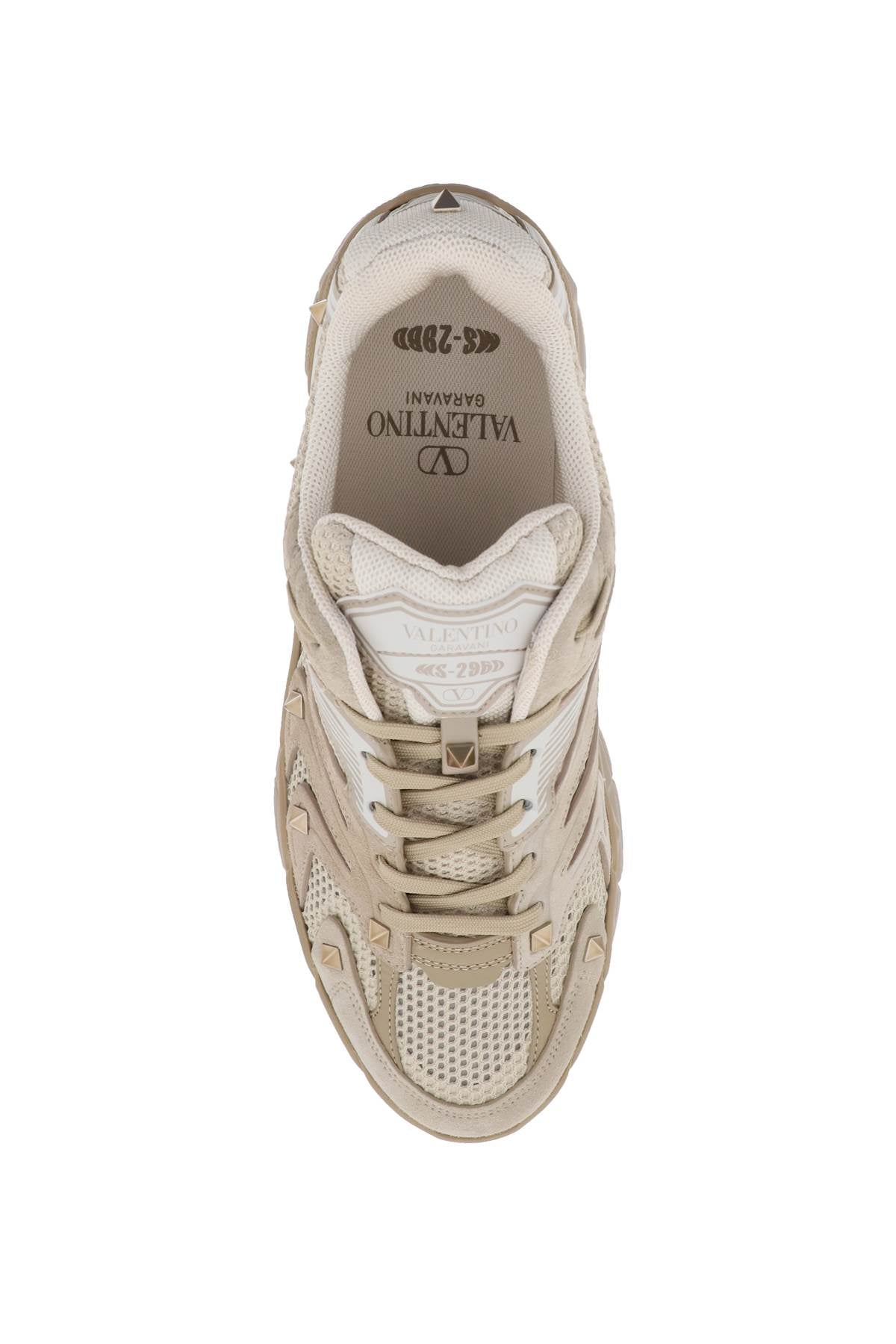 Valentino Garavani Low-Top Mesh Sneakers with Studs image 1