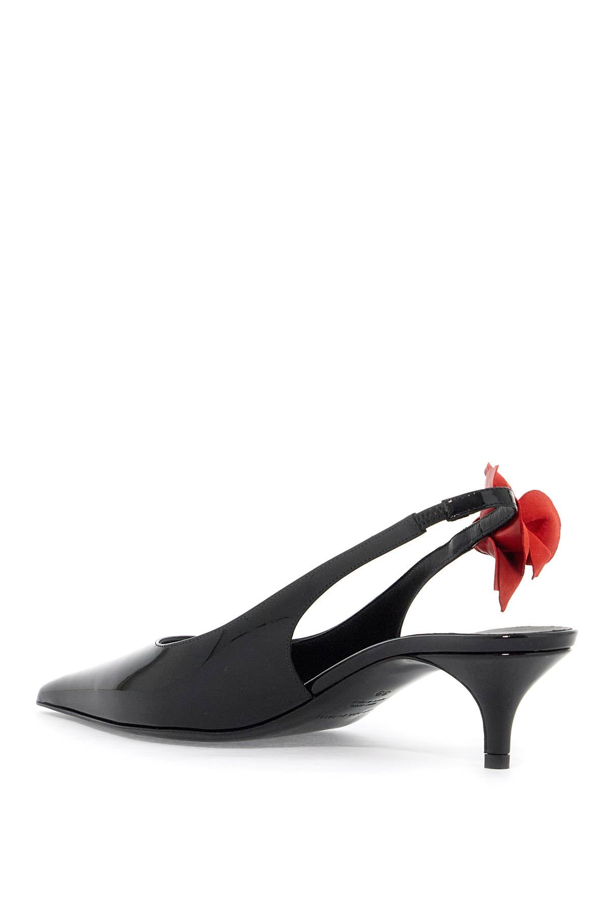 Magda Butrym Slingback Pumps with Pink Suede Detail image 2