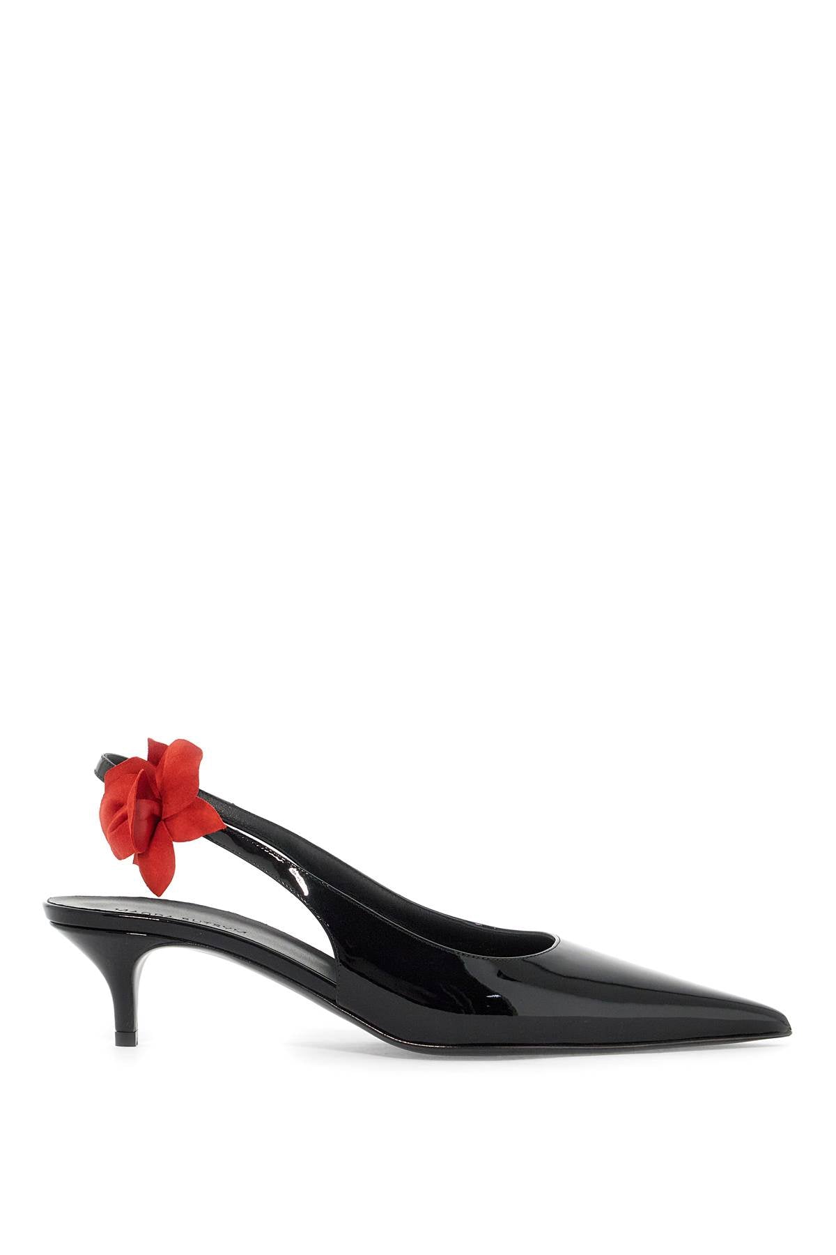 Magda Butrym Slingback Pumps with Pink Suede Detail image 0