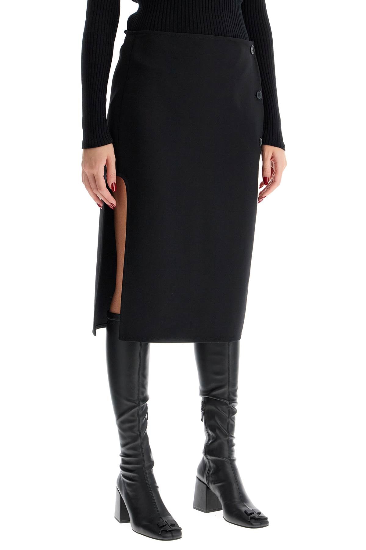 Courrèges Midi Skirt with Side Slit image 1