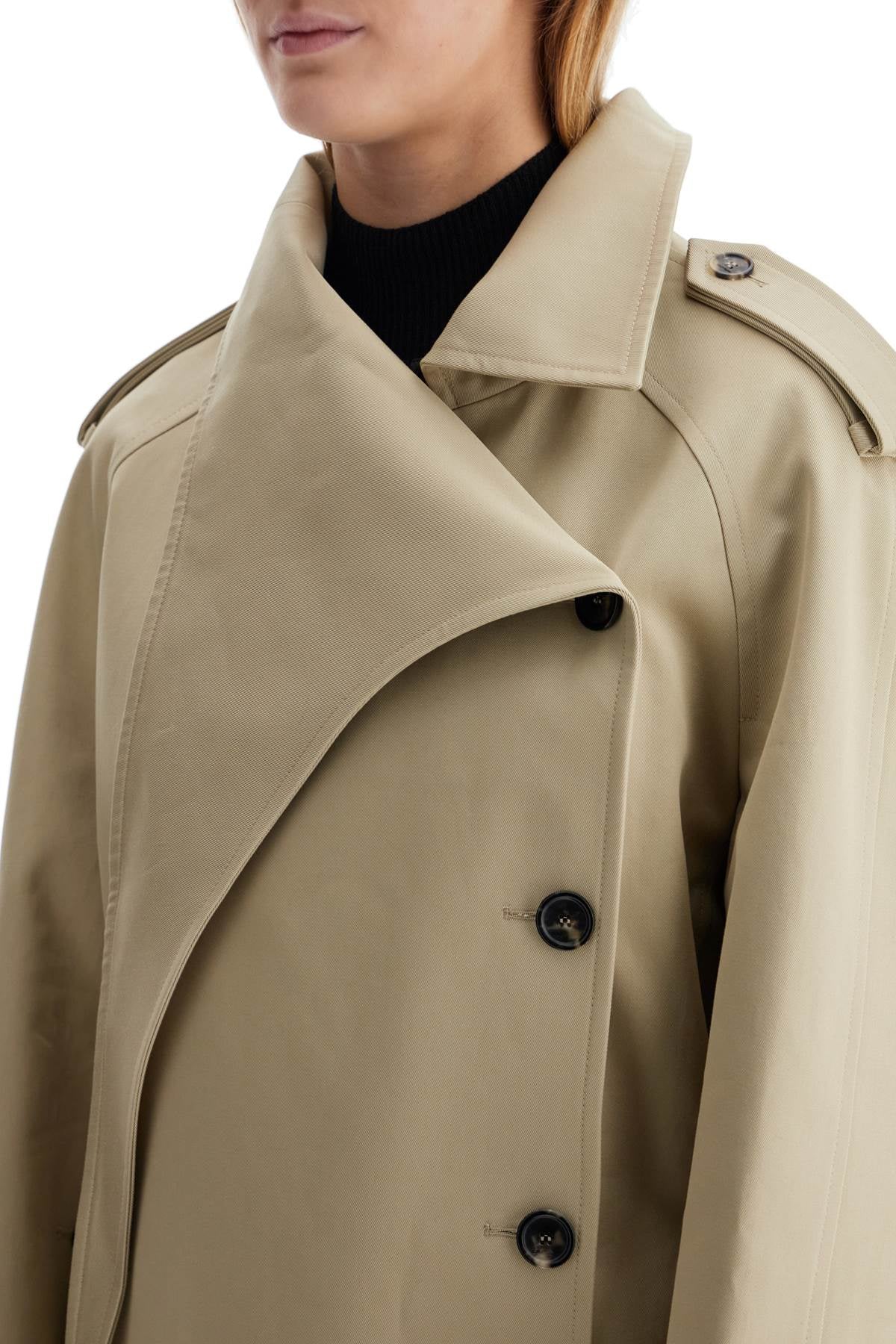 Courrèges Asymmetrical Long Trench Coat image 3