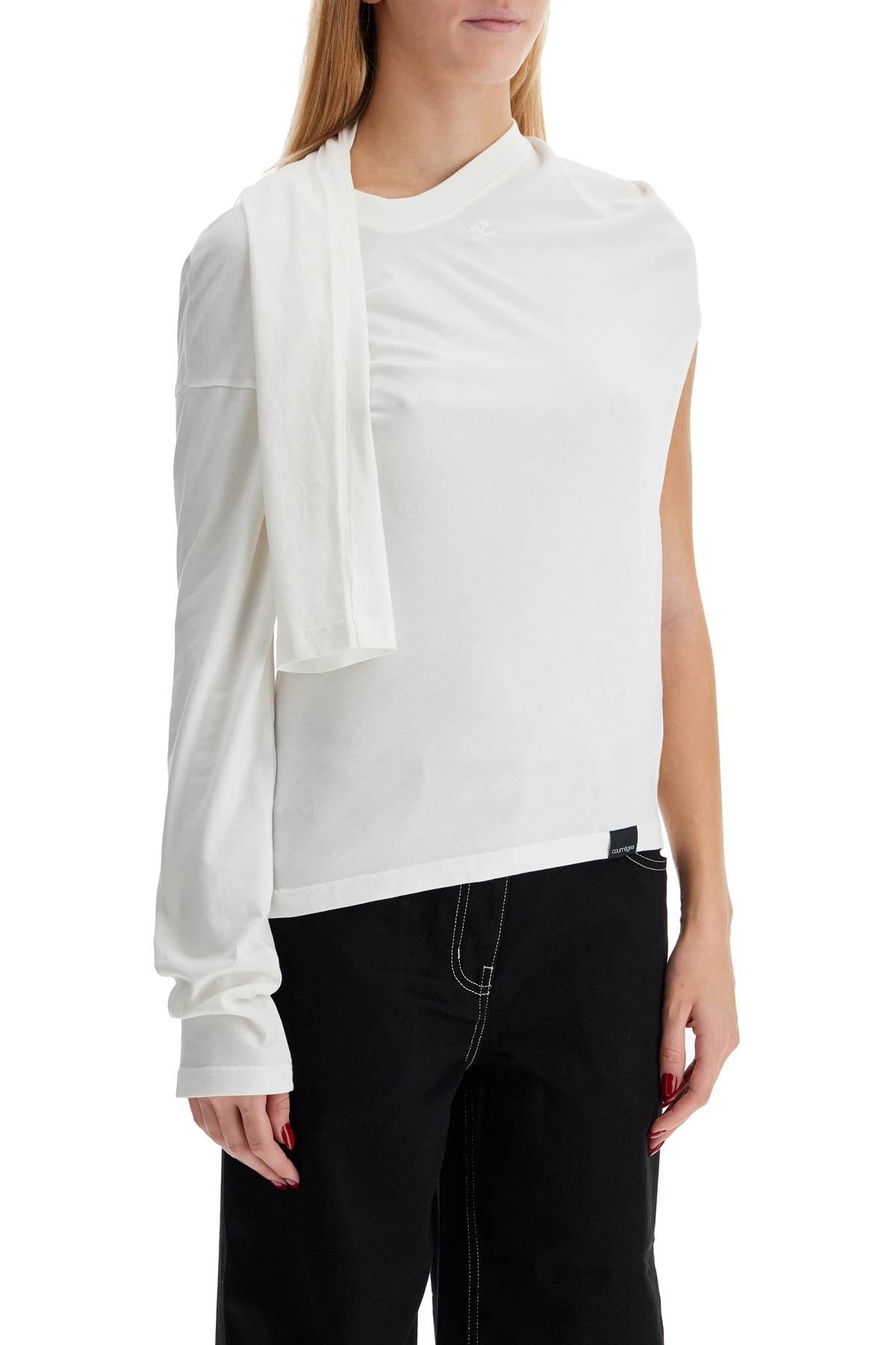 Courrèges Asymmetrical Long Sleeve T-Shirt image 1