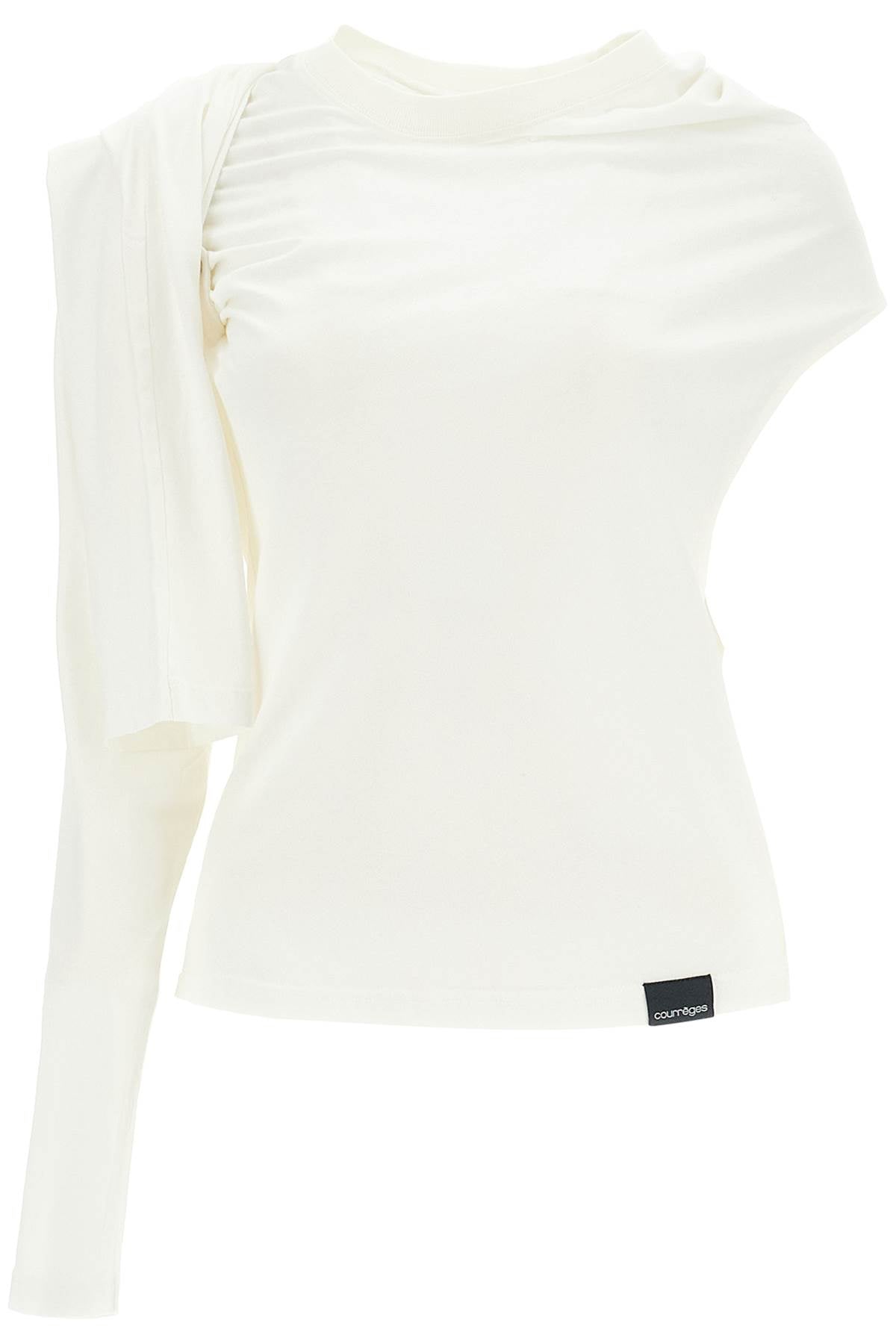 Courrèges Asymmetrical Long Sleeve T-Shirt image 0