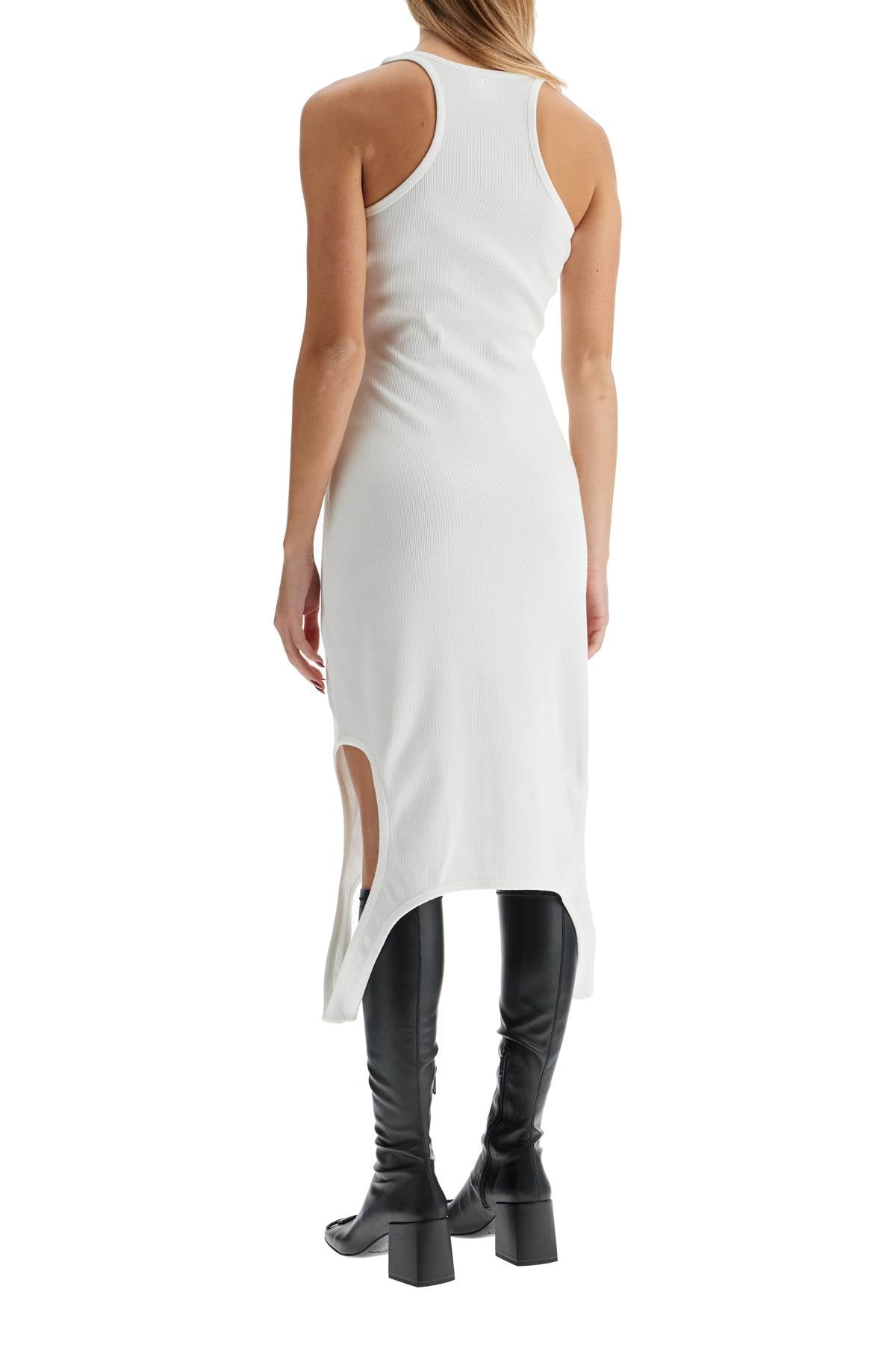 Courreges pleat dress with midi length image 2