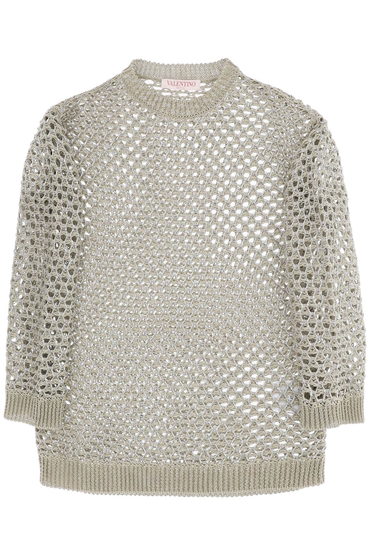 Valentino Garavani Women's Mesh Knit Pullover with Sequins image 0