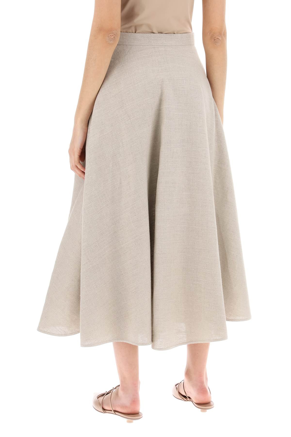 Valentino Garavani linen canvas skirt for women image 2