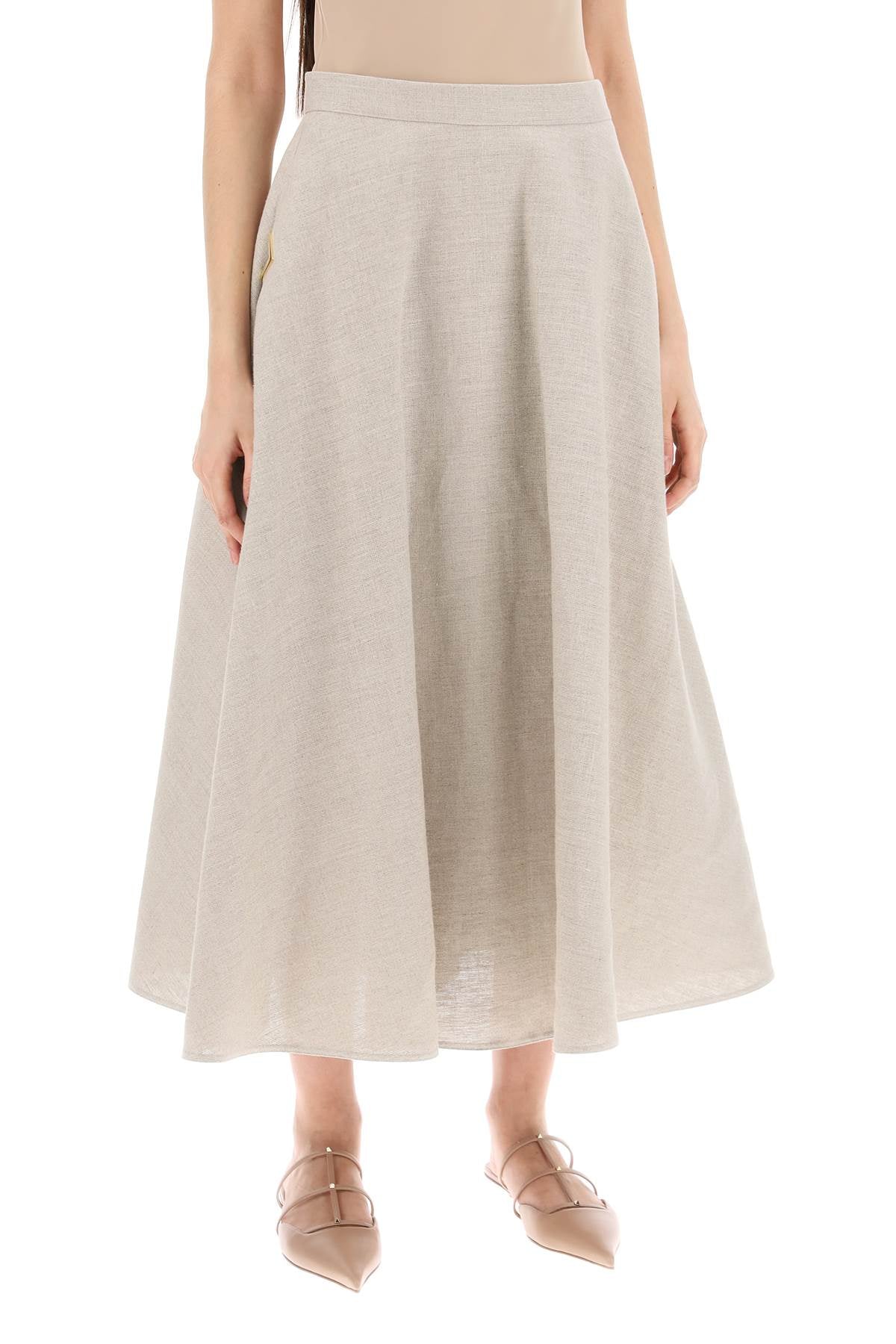 Valentino Garavani linen canvas skirt for women image 1