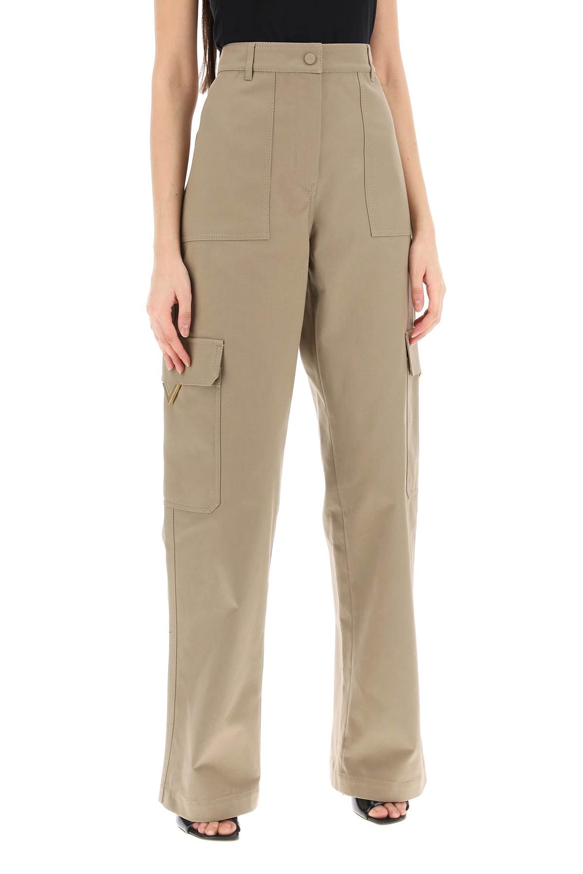 Valentino Garavani cotton cargo pants for men image 1