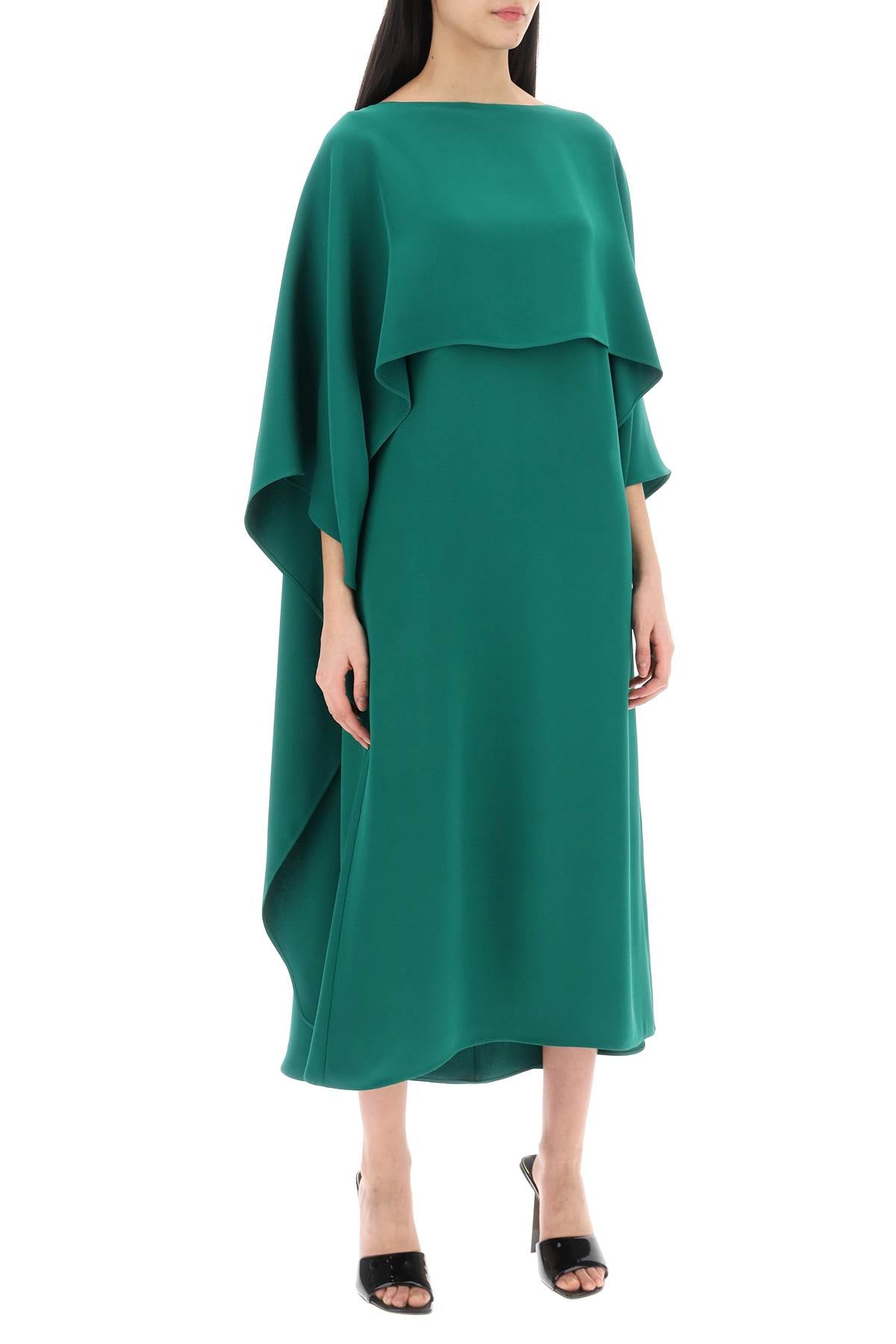 Valentino Garavani Cady Couture Cape Dress image 1