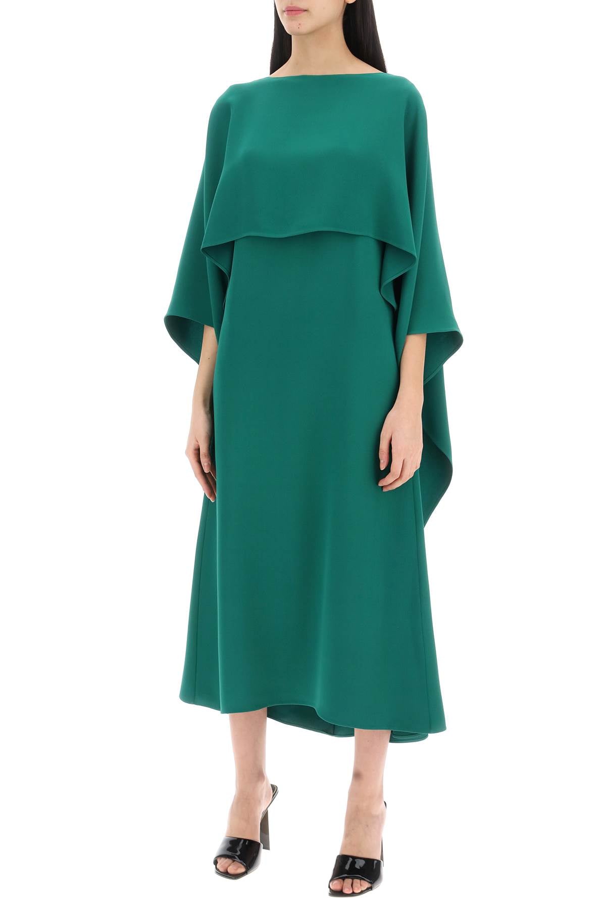 Valentino Garavani Cady Couture Cape Dress image 3