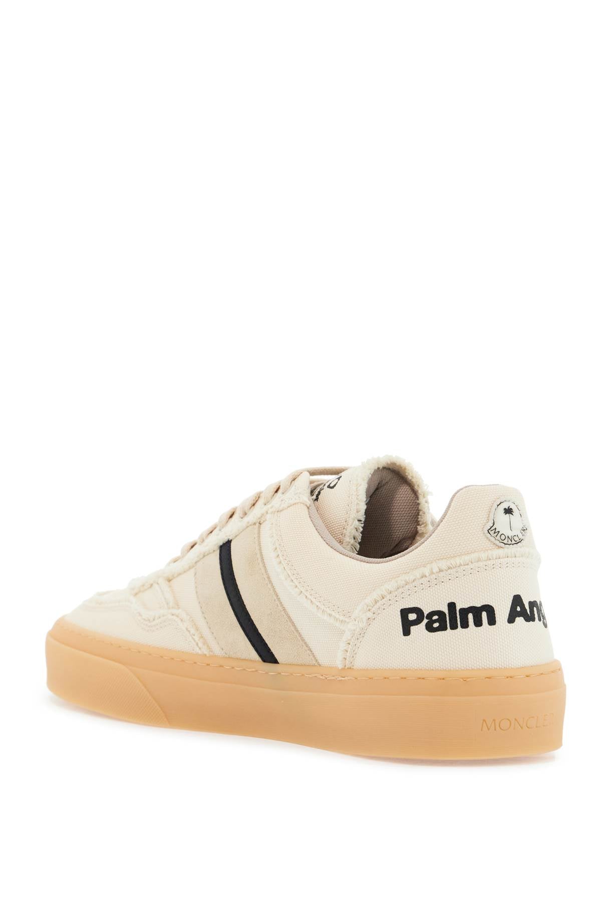 Moncler X Palm Angels natural leather sneakers with black details monaco2 luxury collaboration image 2