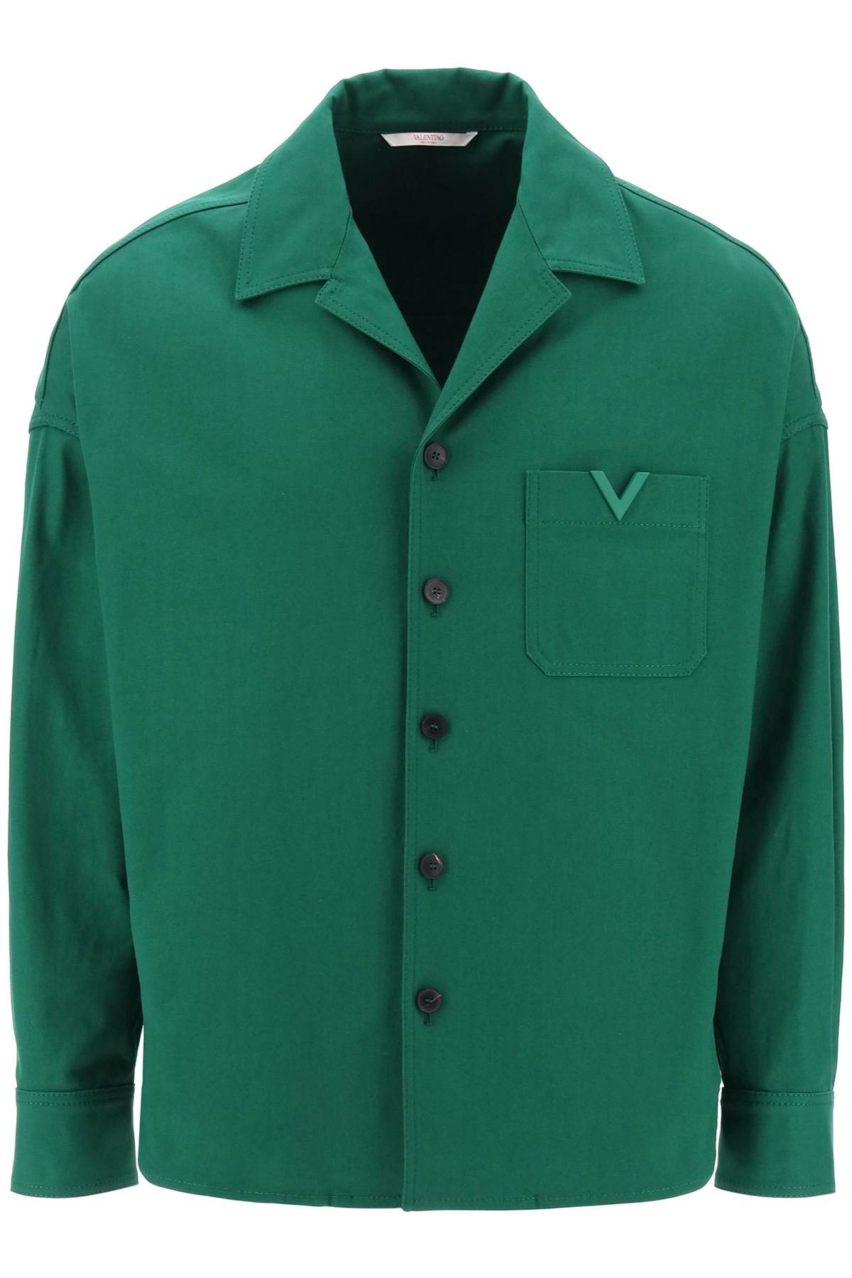 Valentino Garavani Canvas Overshirt with V Detail image 0