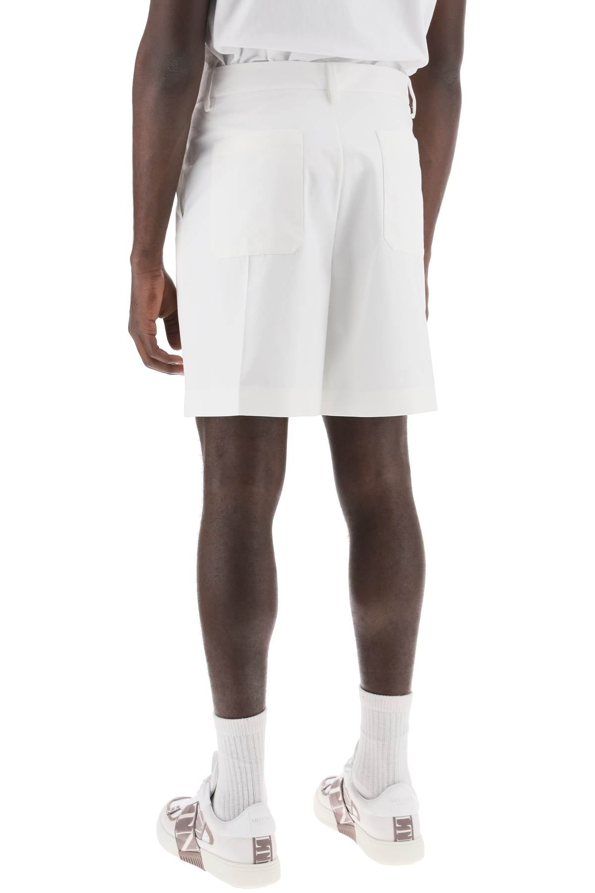 Valentino Garavani cotton poplin bermuda shorts for image 2