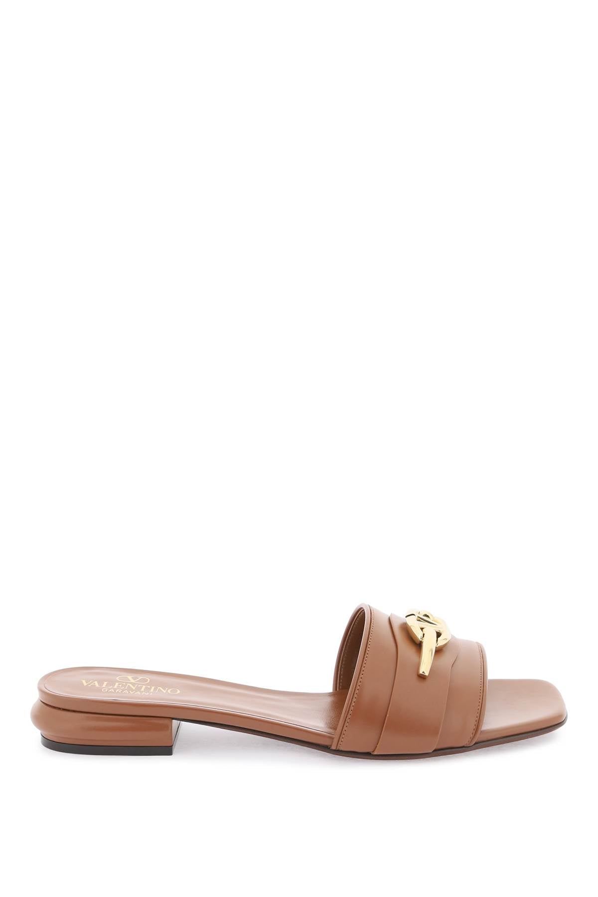 Valentino Garavani VLogo Leather Slides image 0