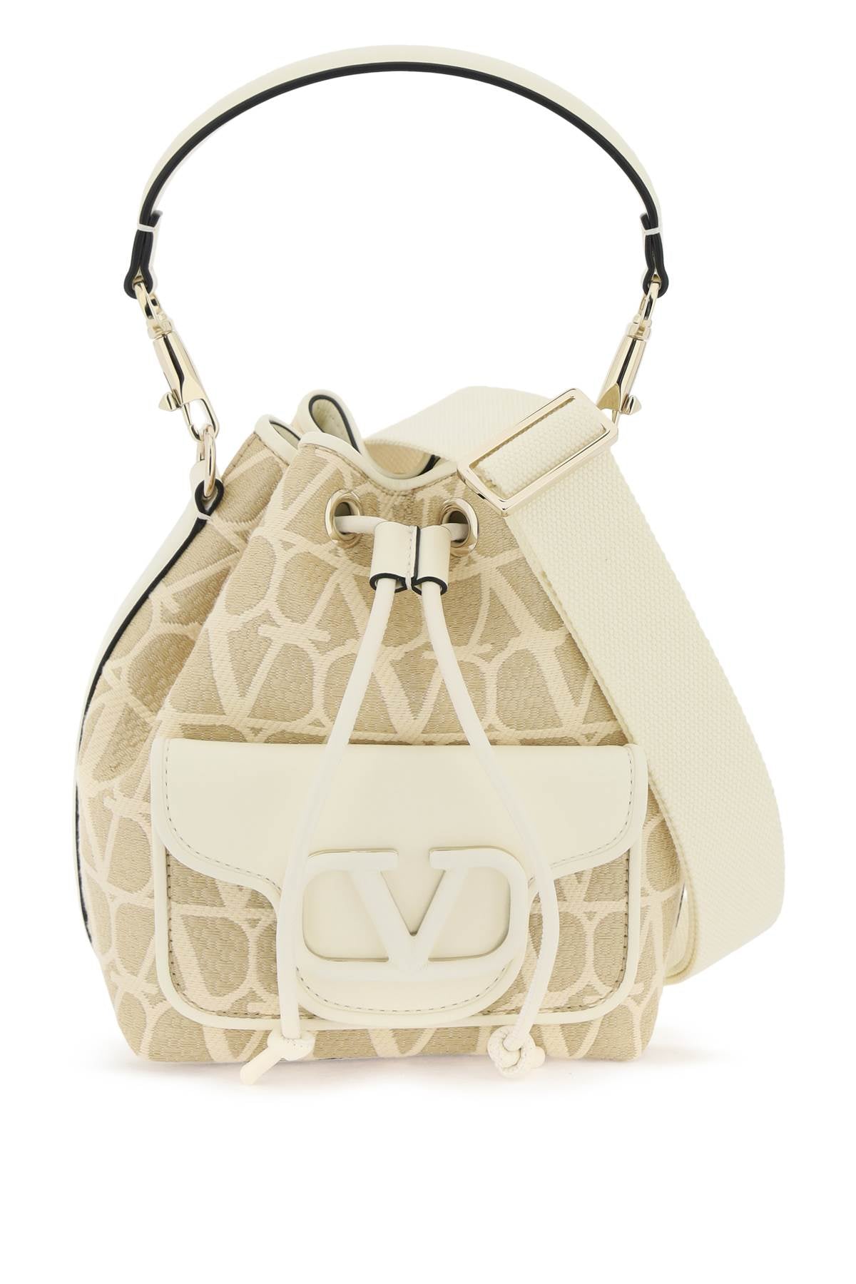 Valentino Garavani locò iconographer toile bucket bag image 0