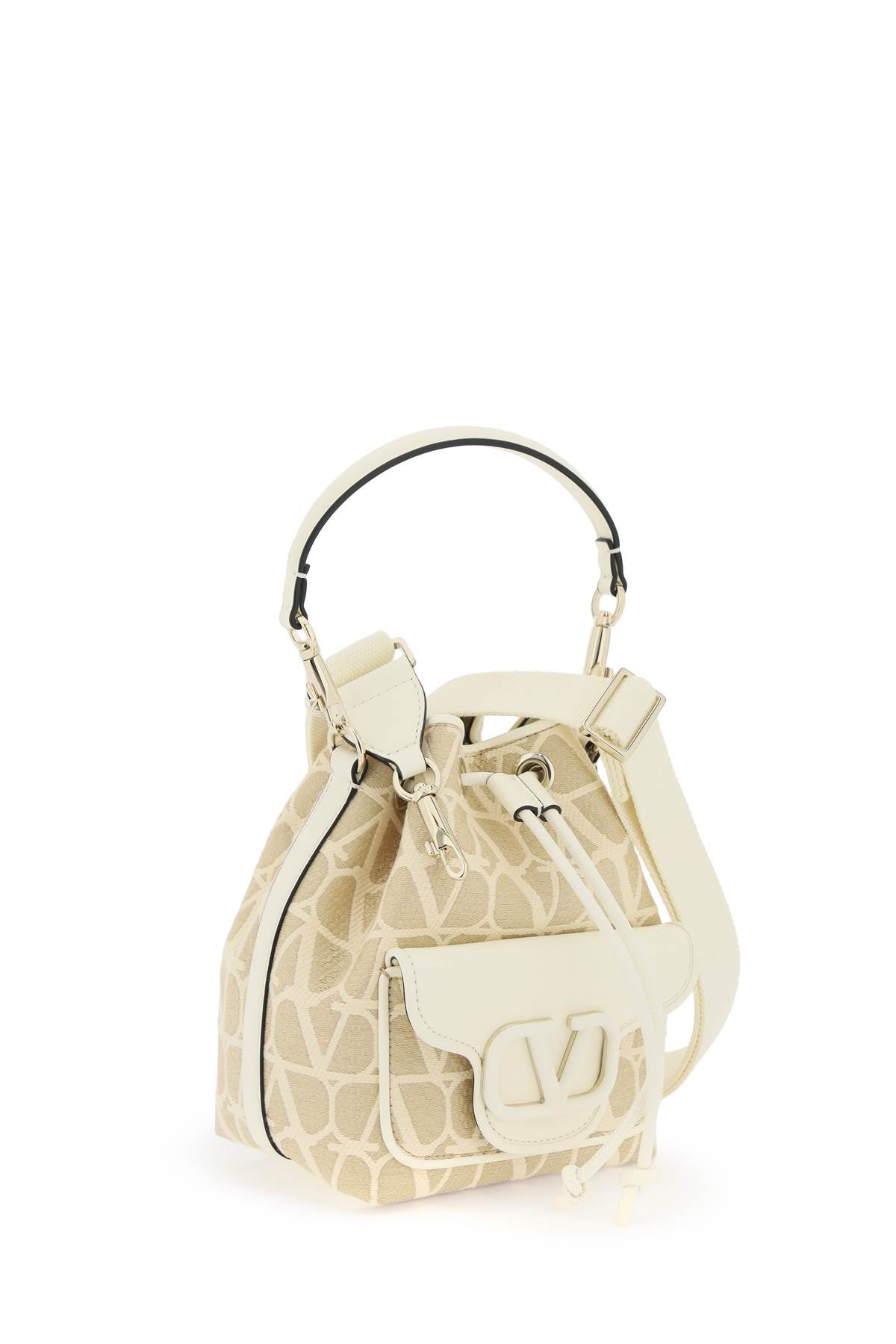 Valentino Garavani locò iconographer toile bucket bag image 2