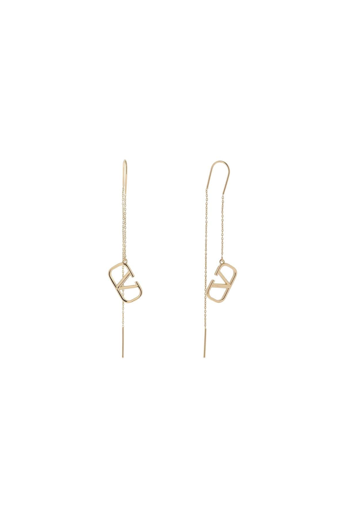 Valentino Garavani VLogo Signature Gold-Plated Brass Earrings image 0