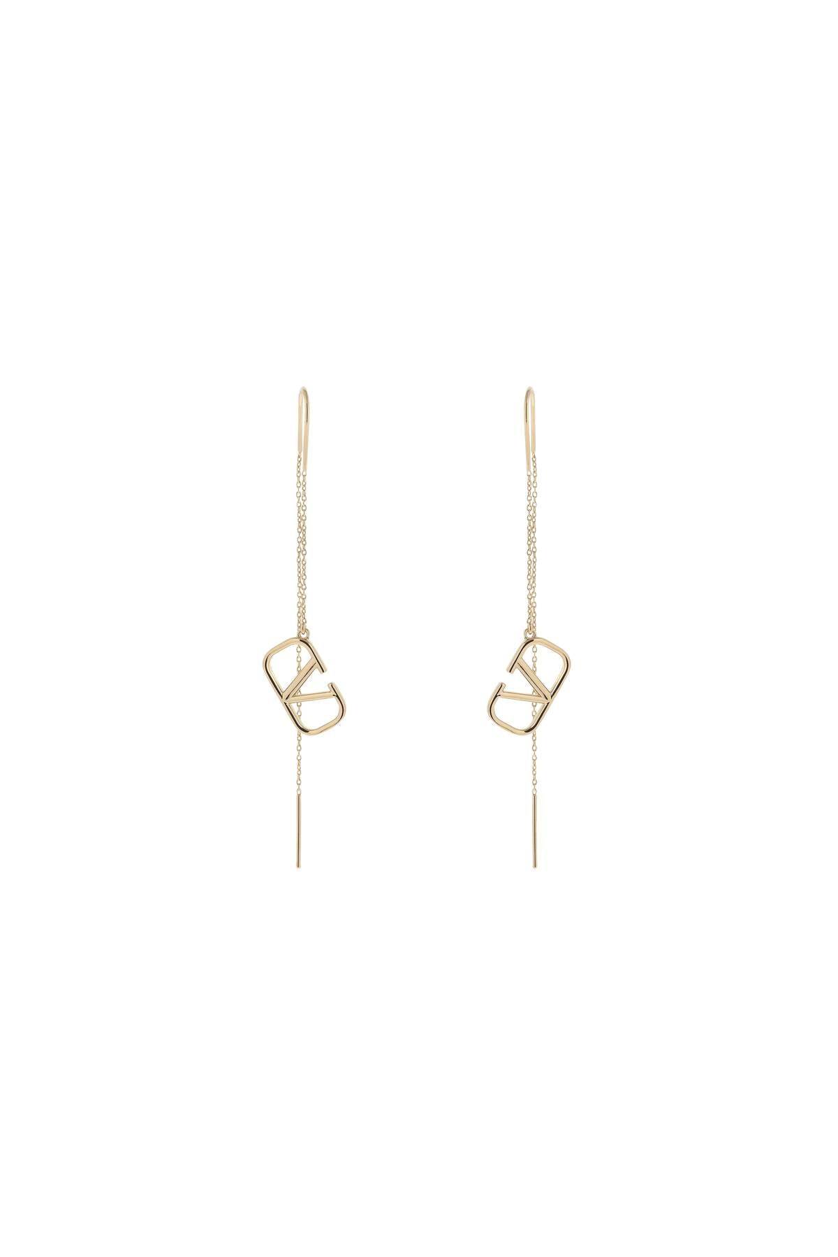 Valentino Garavani VLogo Signature Gold-Plated Brass Earrings image 1