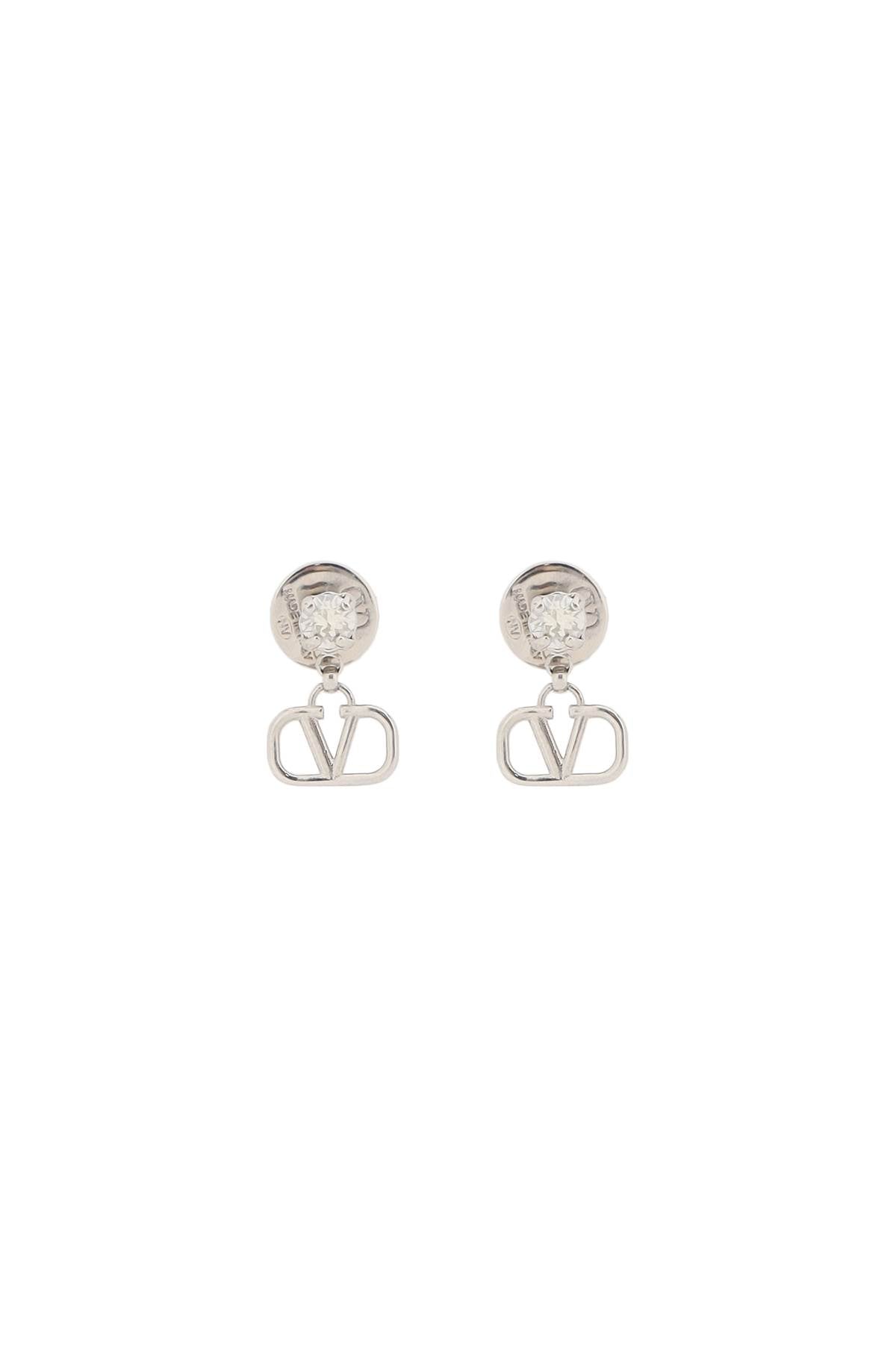 Valentino Garavani VLogo Signature Crystal Drop Earrings image 1