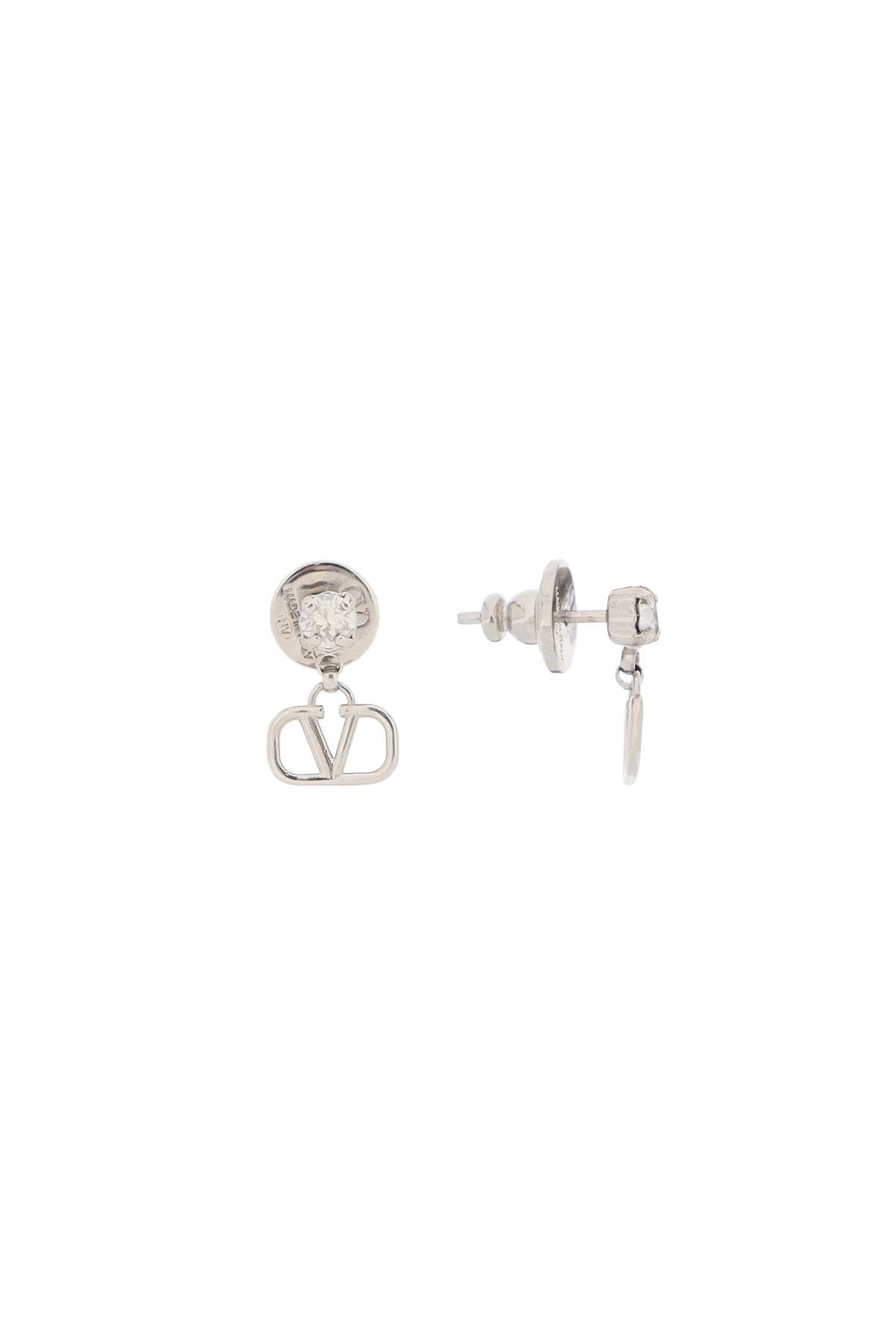 Valentino Garavani VLogo Signature Crystal Drop Earrings image 0