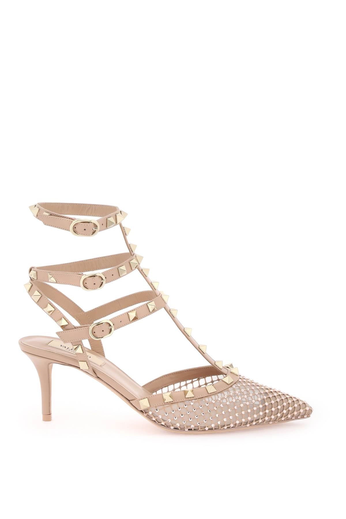 Valentino Garavani Rockstud Mesh Pumps with Crystals image 0