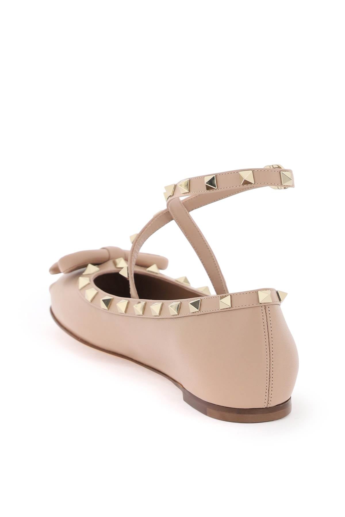 Valentino Garavani Rockstud Bow Ballet Flats in Nappa Leather image 2