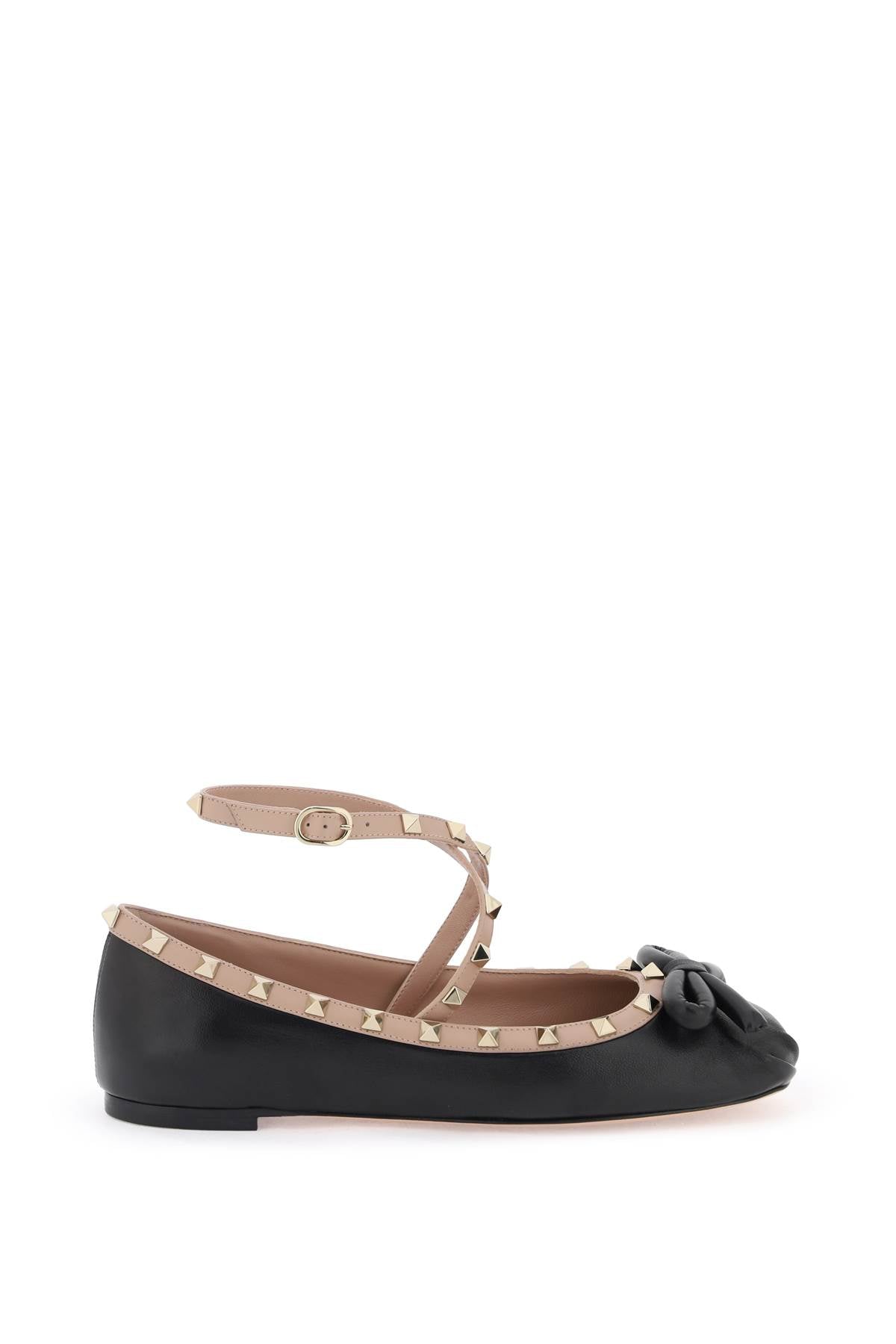 Valentino Garavani silk rockstud ballet flats image 0