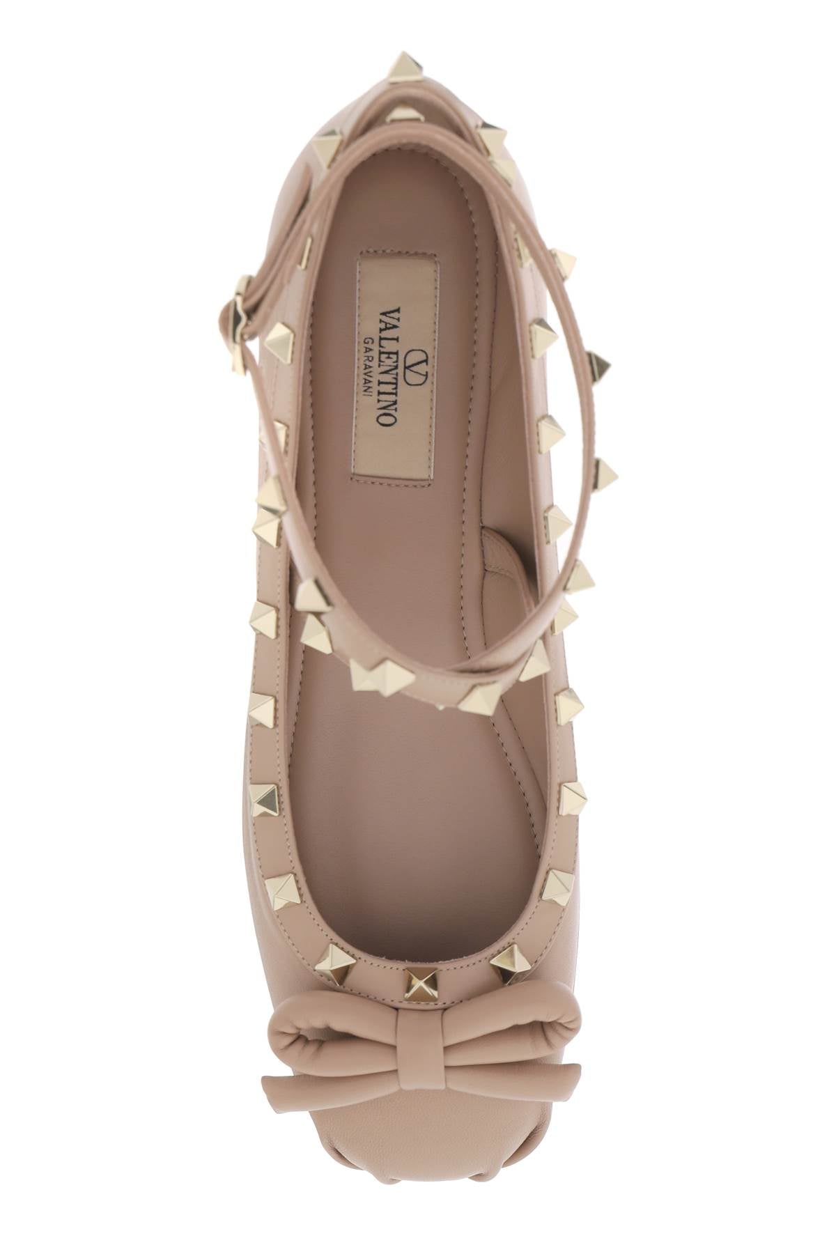 Valentino Garavani Rockstud Bow Ballet Flats in Nappa Leather image 1