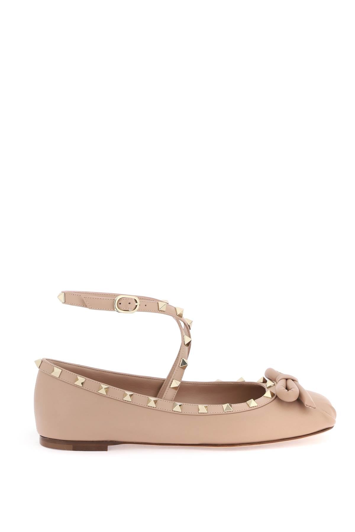 Valentino Garavani Rockstud Bow Ballet Flats in Nappa Leather image 0