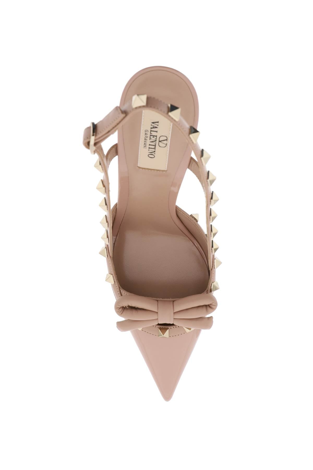 Valentino Garavani rockstud bow slingback pumps image 1