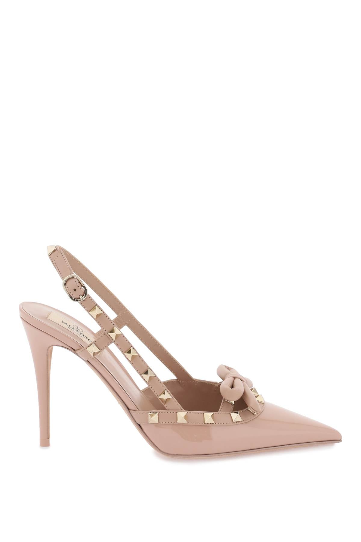 Valentino Garavani rockstud bow slingback pumps image 0