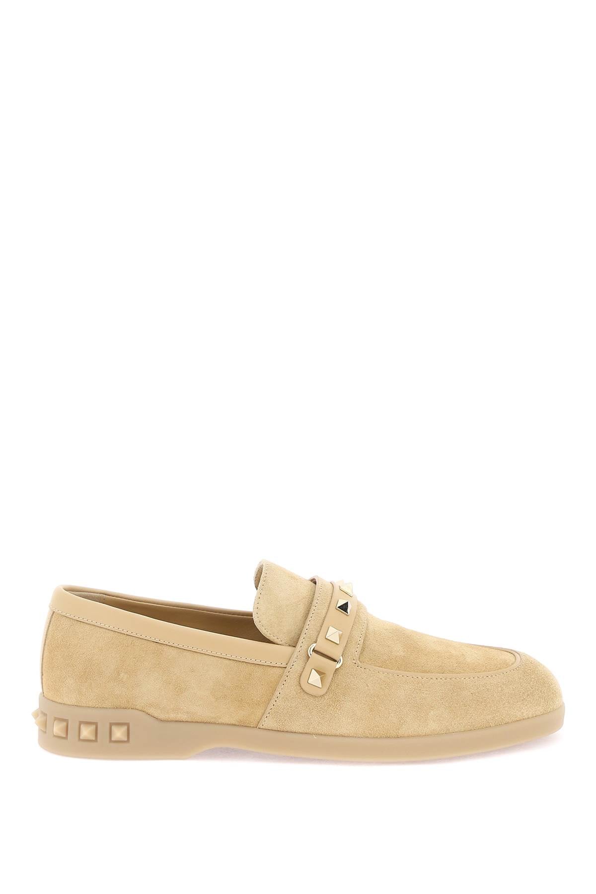 Valentino Garavani Leisure Flows Suede Moccasins image 0