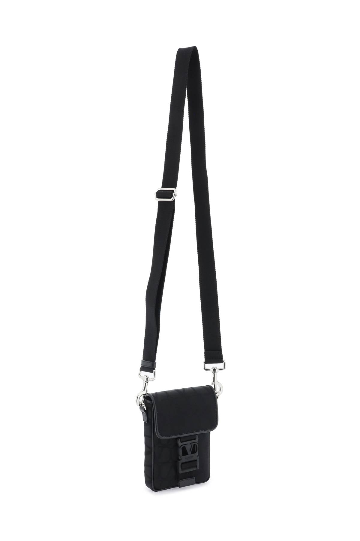 Valentino Garavani Iconographe Mini Crossbody Bag in Black Canvas image 2