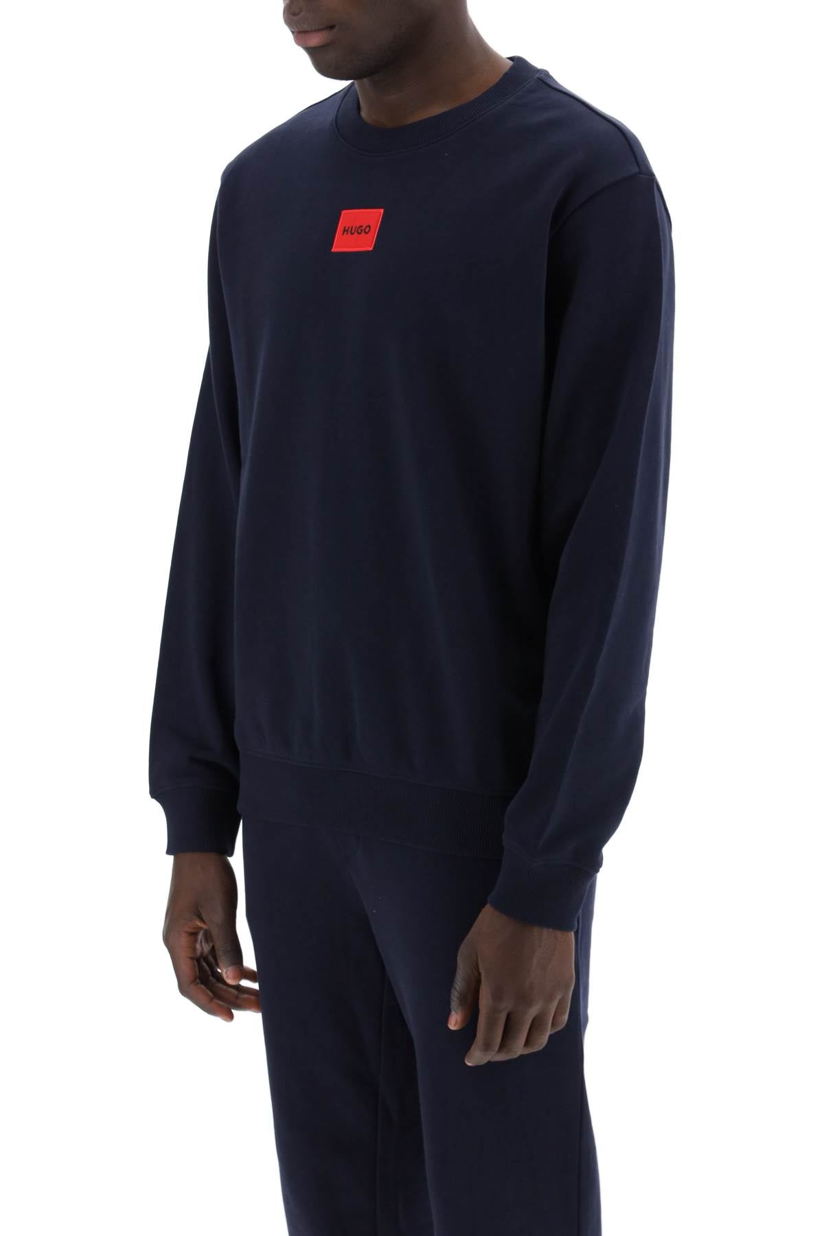 Hugo Boss Men's Light Sweatshirt with Red Logo image 3