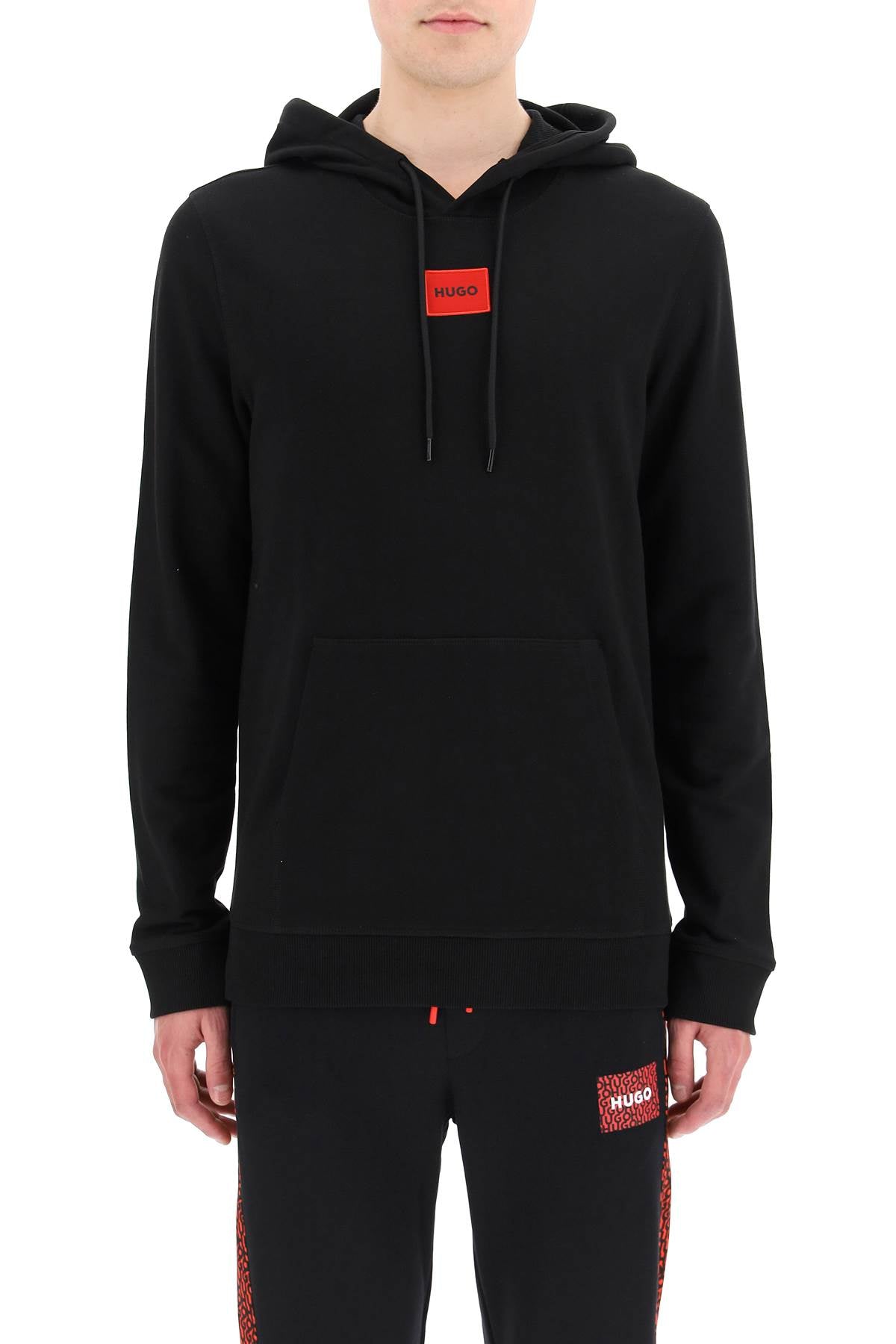 Hugo Logo Patch Hoodie for Men image 1