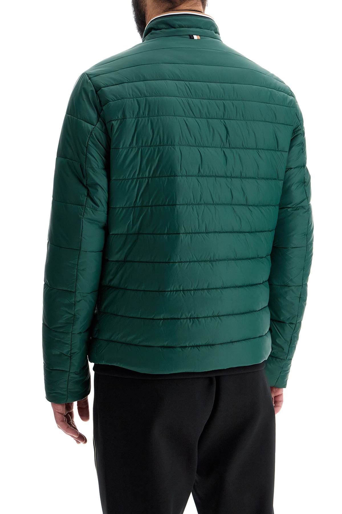 Boss green down jacket with high collar regular fit and zip image 2