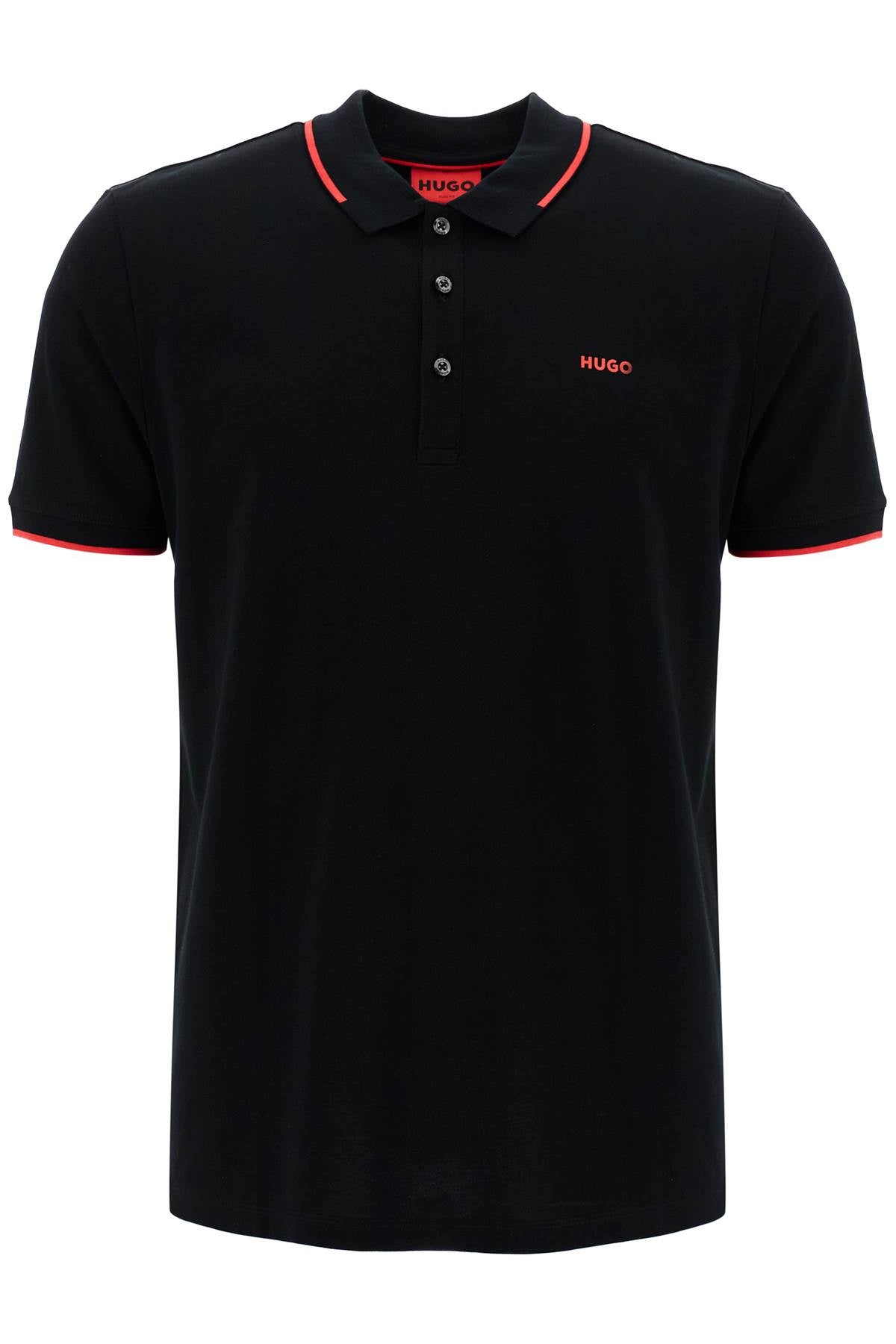 Hugo slim fit piqué polo shirt image 0