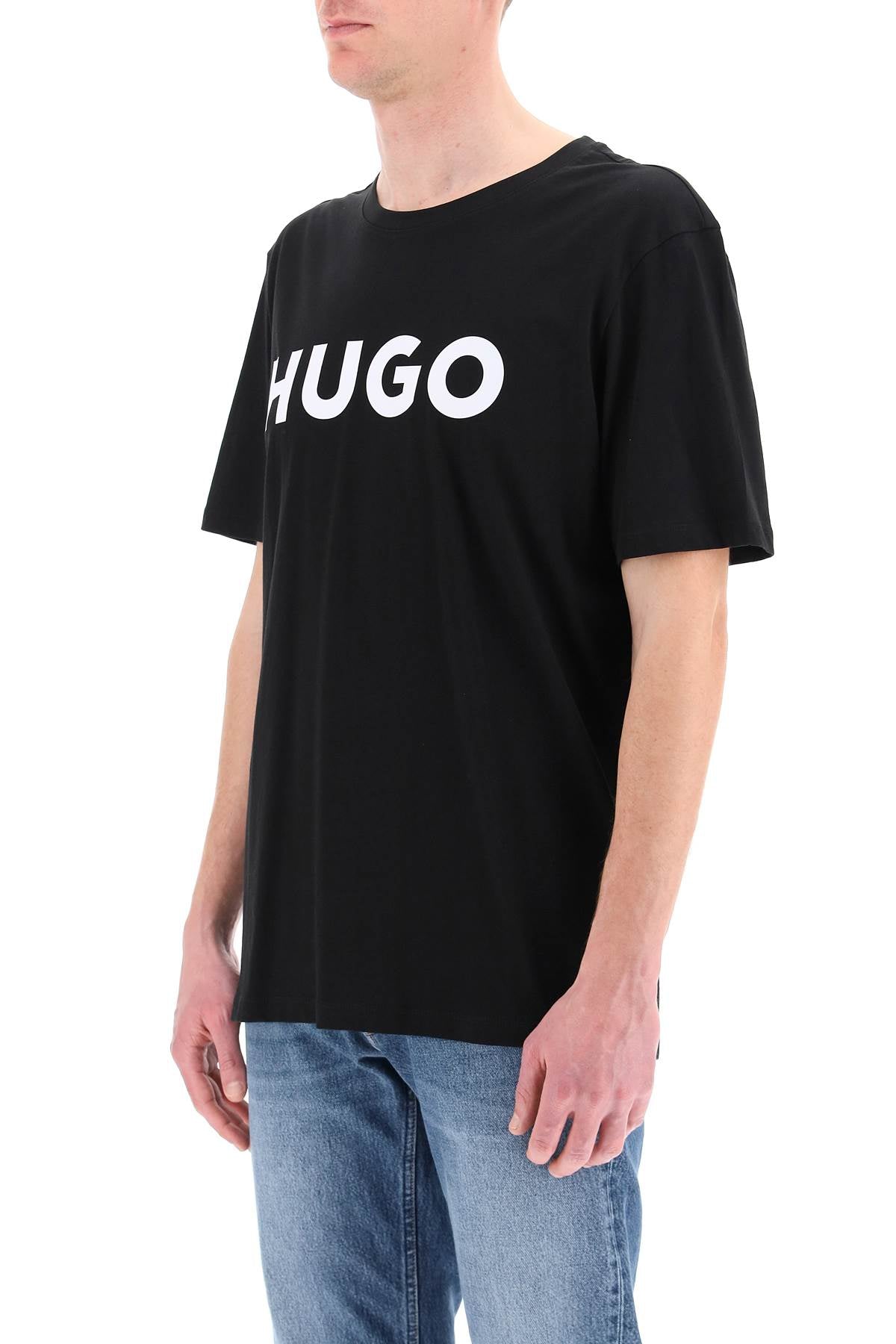 Hugo Dulivio Logo T-shirt: Classic Cotton Jersey Tee image 3