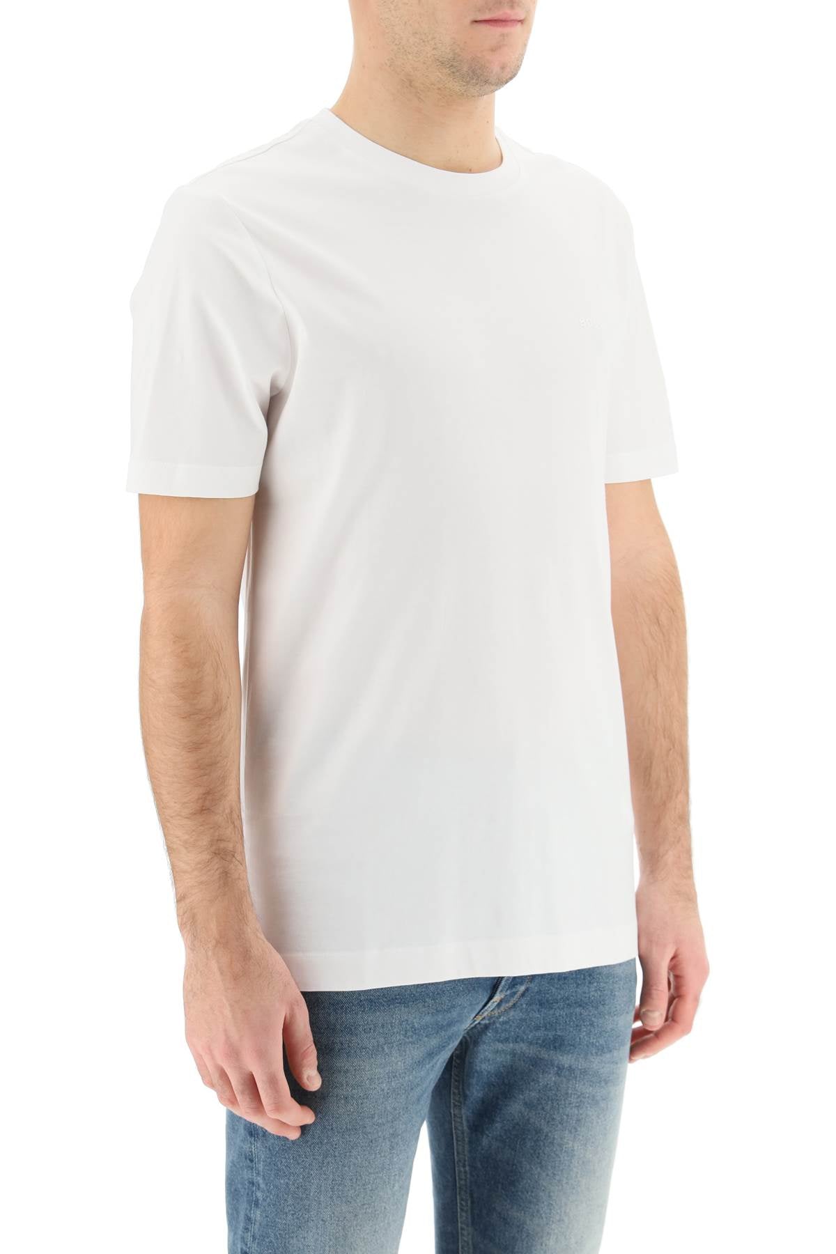 Boss Thompson T-Shirt: Lightweight Cotton Jersey Tee image 1