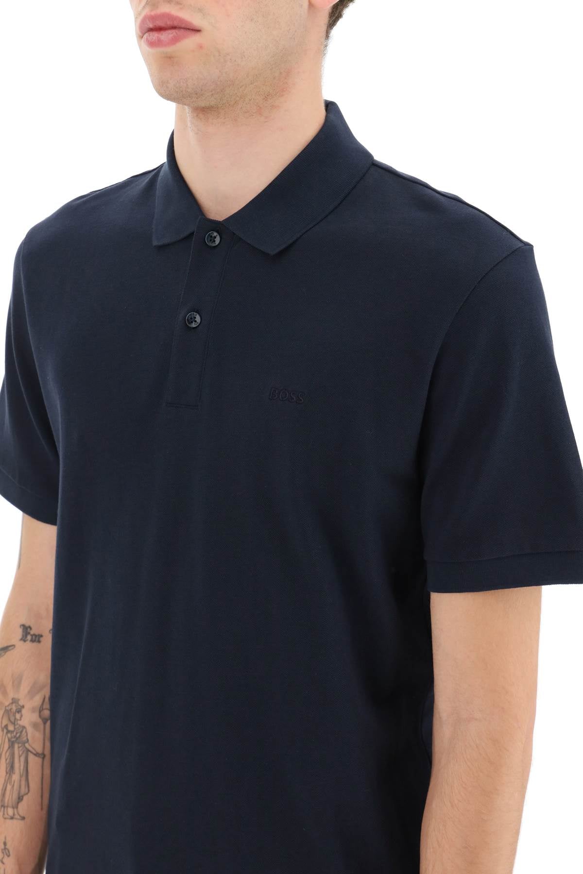 Boss organic cotton pallas polo shirt image 3