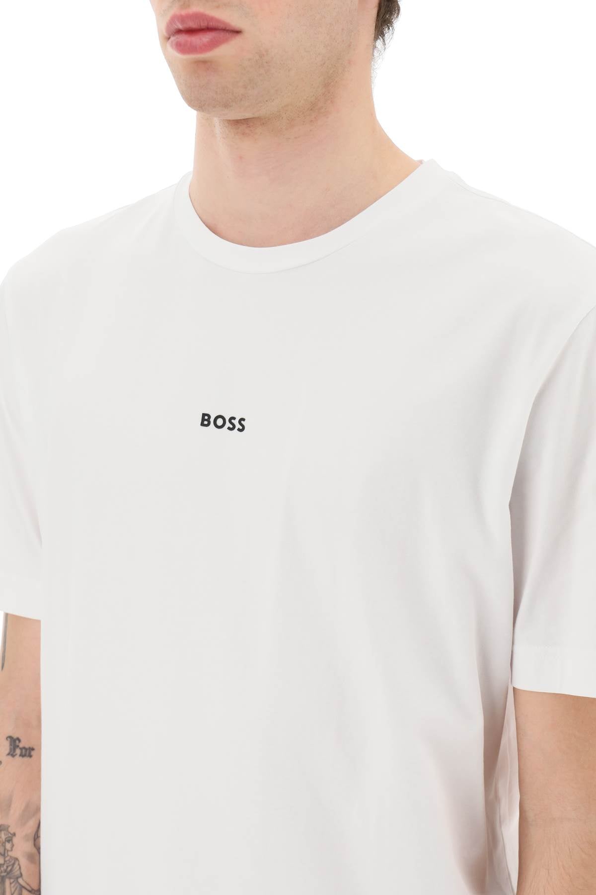 Boss T-Shirt: Relaxed Fit, Lightweight Cotton Jersey image 3