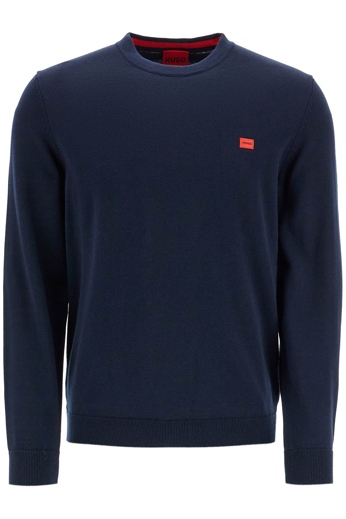 Hugo Cotton San Cassius Pullover - Classic Crew Neck image 0