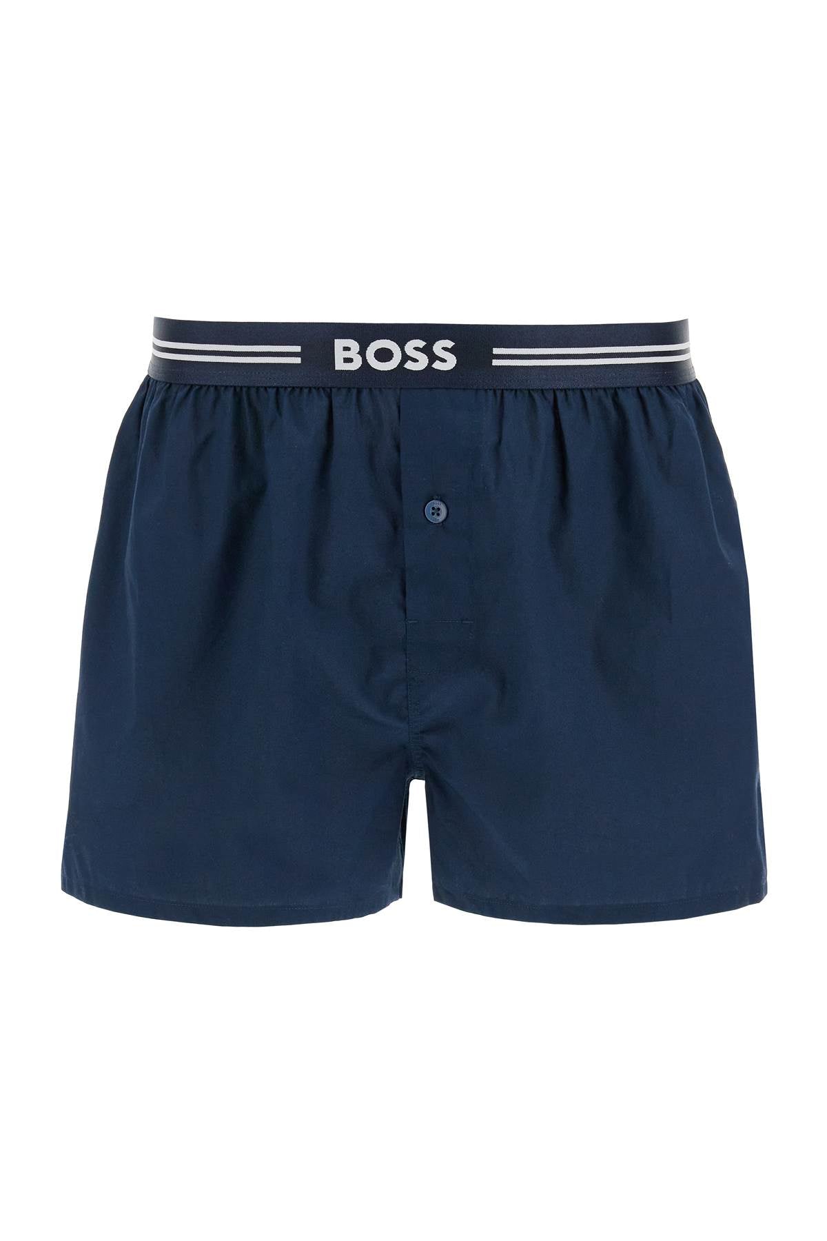 Boss men's boxer 3 pairs dark blue cotton image 1