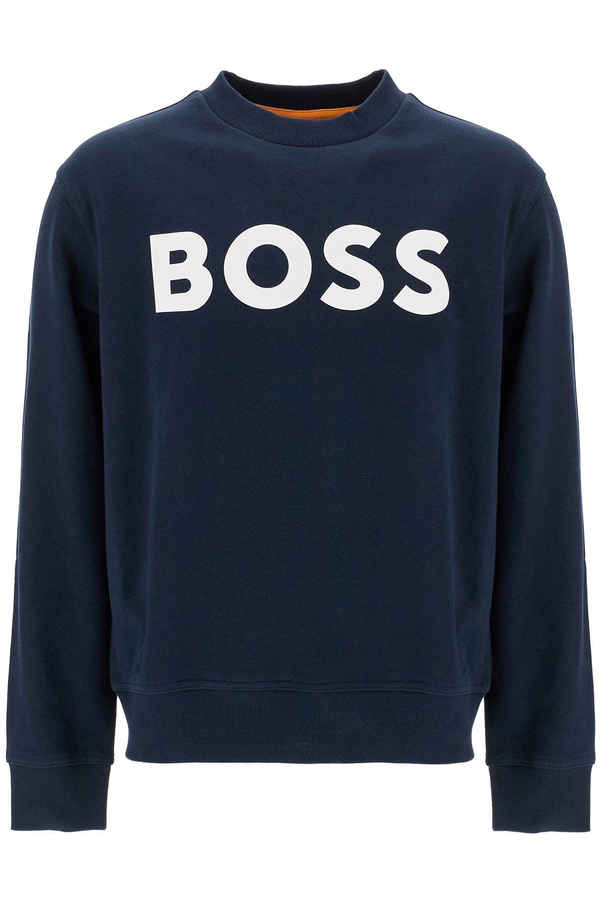 Boss Webasiccrew Logo Sweatshirt: Classic Crew Neck in Medium Weight Cotton image 0