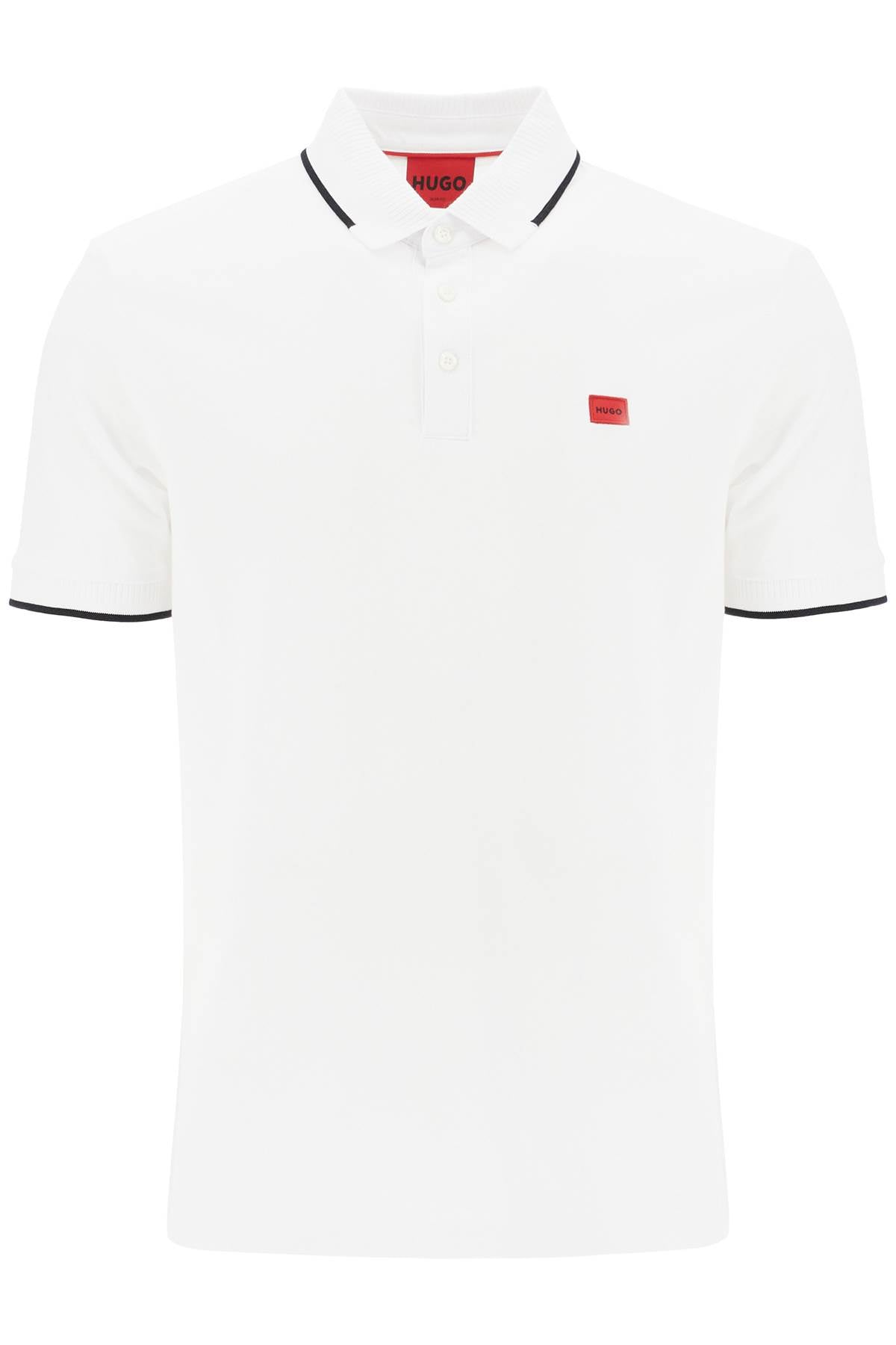 Hugo polo shirt with contrasting finishing details image 0