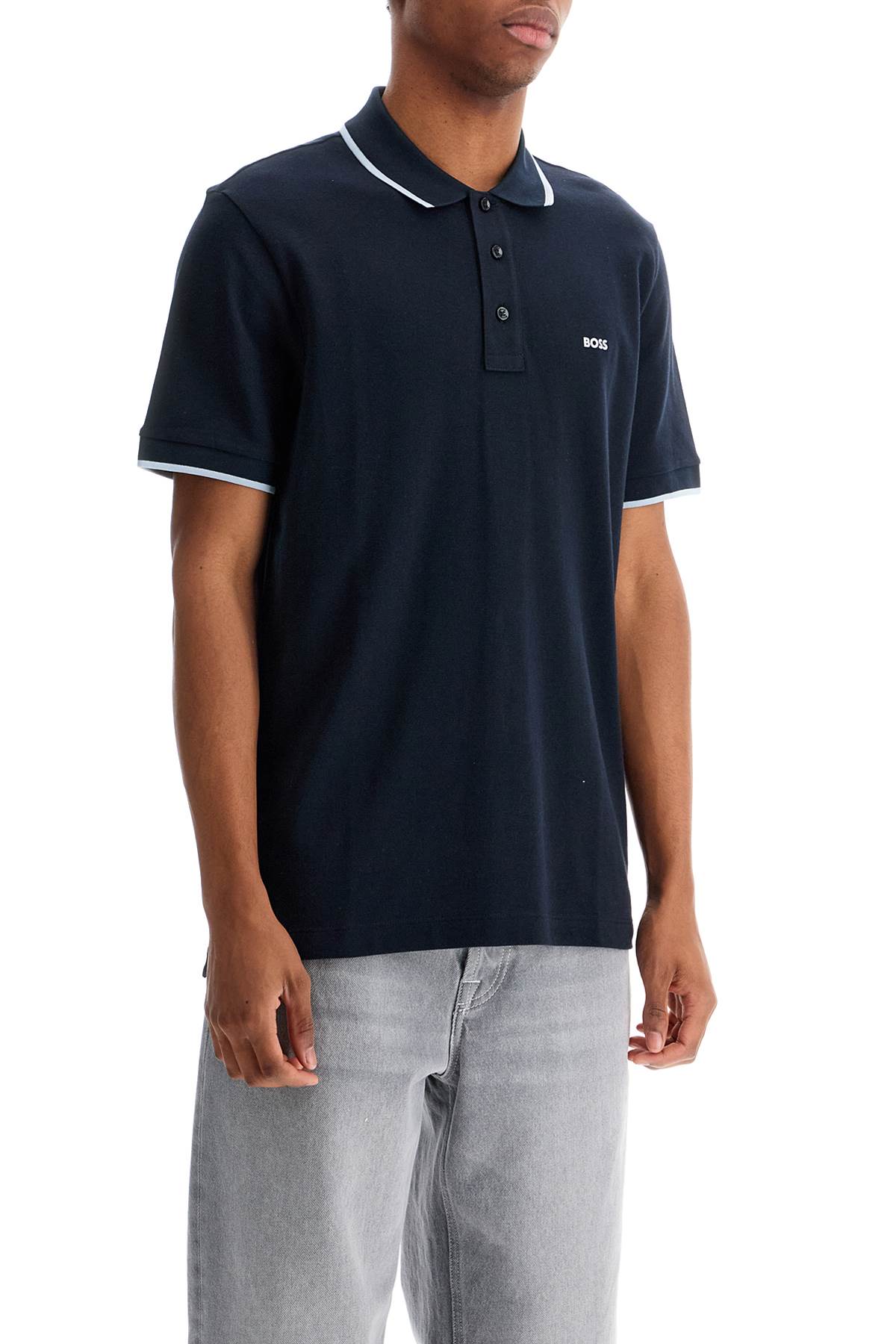 Boss Parlay Polo Shirt: Contrast Trim & Regular Fit image 1